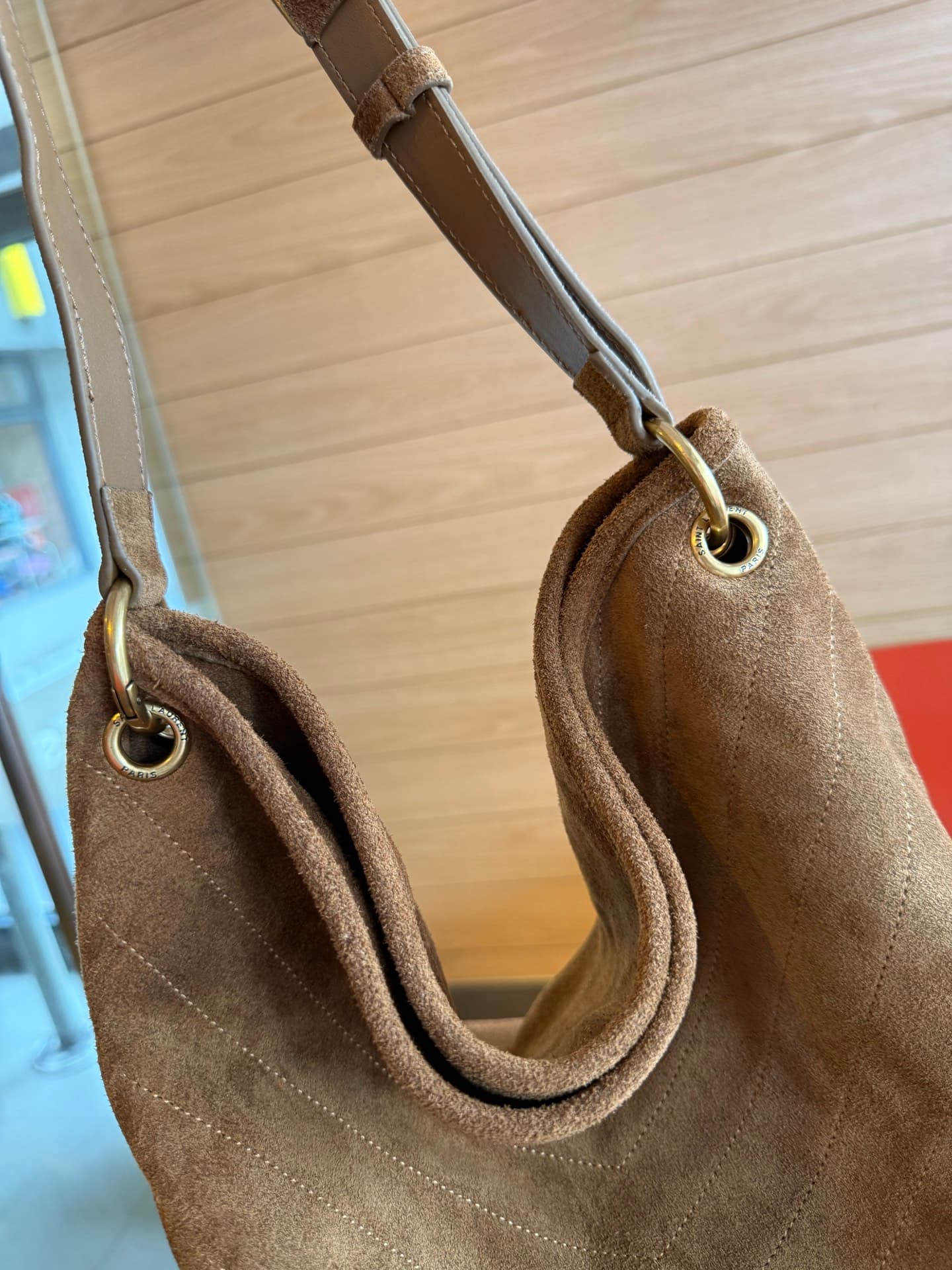 Saint Laurent Brown Large Bucket Bag 7011