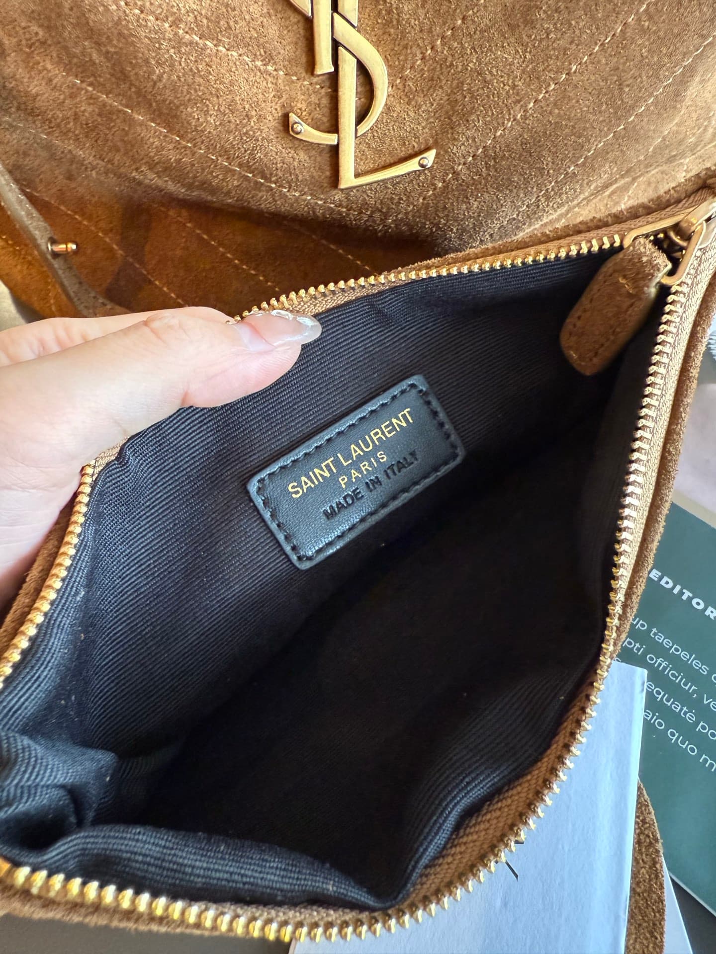 Saint Laurent Brown Large Bucket Bag 7011