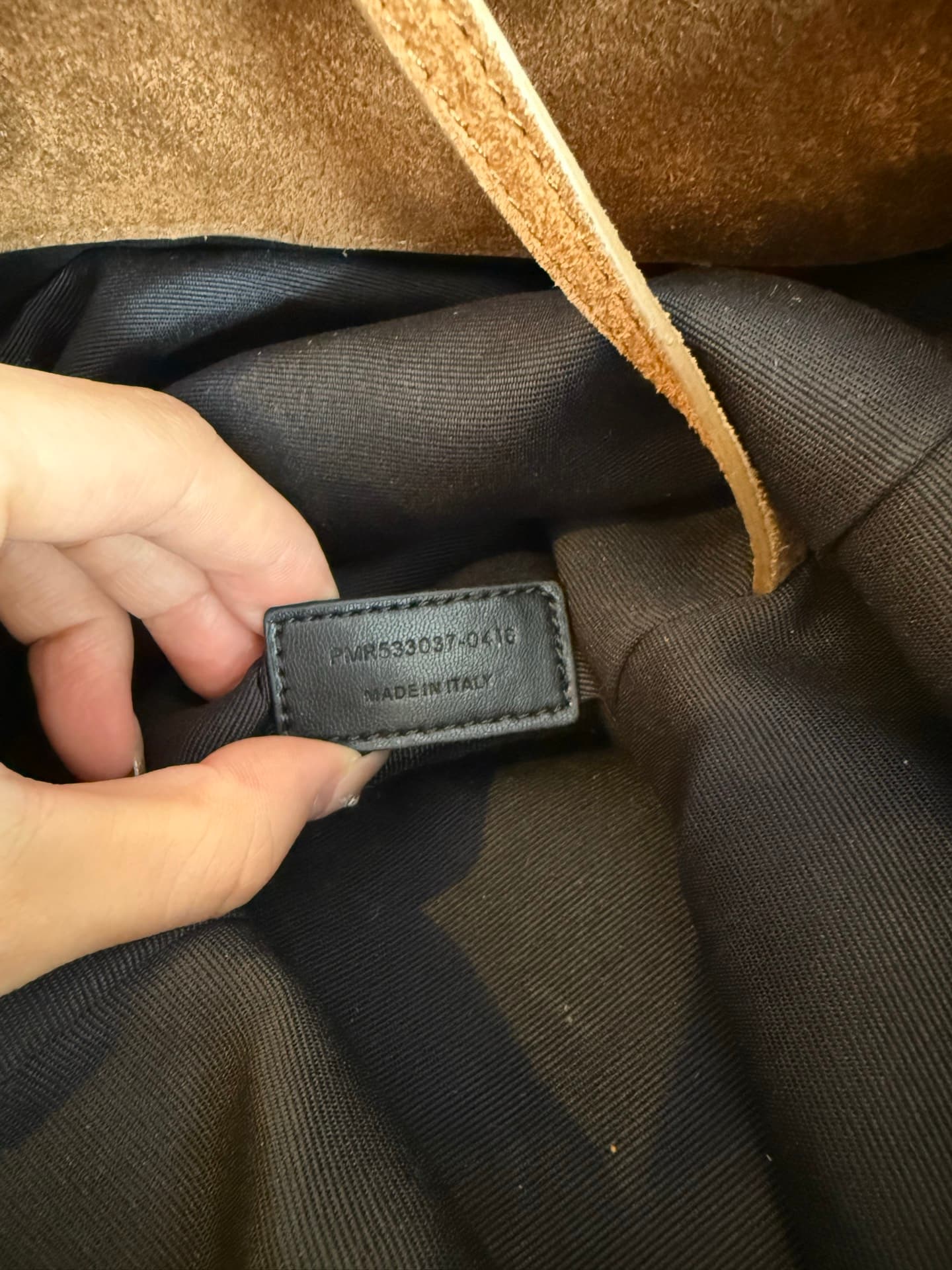 Saint Laurent Brown Large Bucket Bag 7011