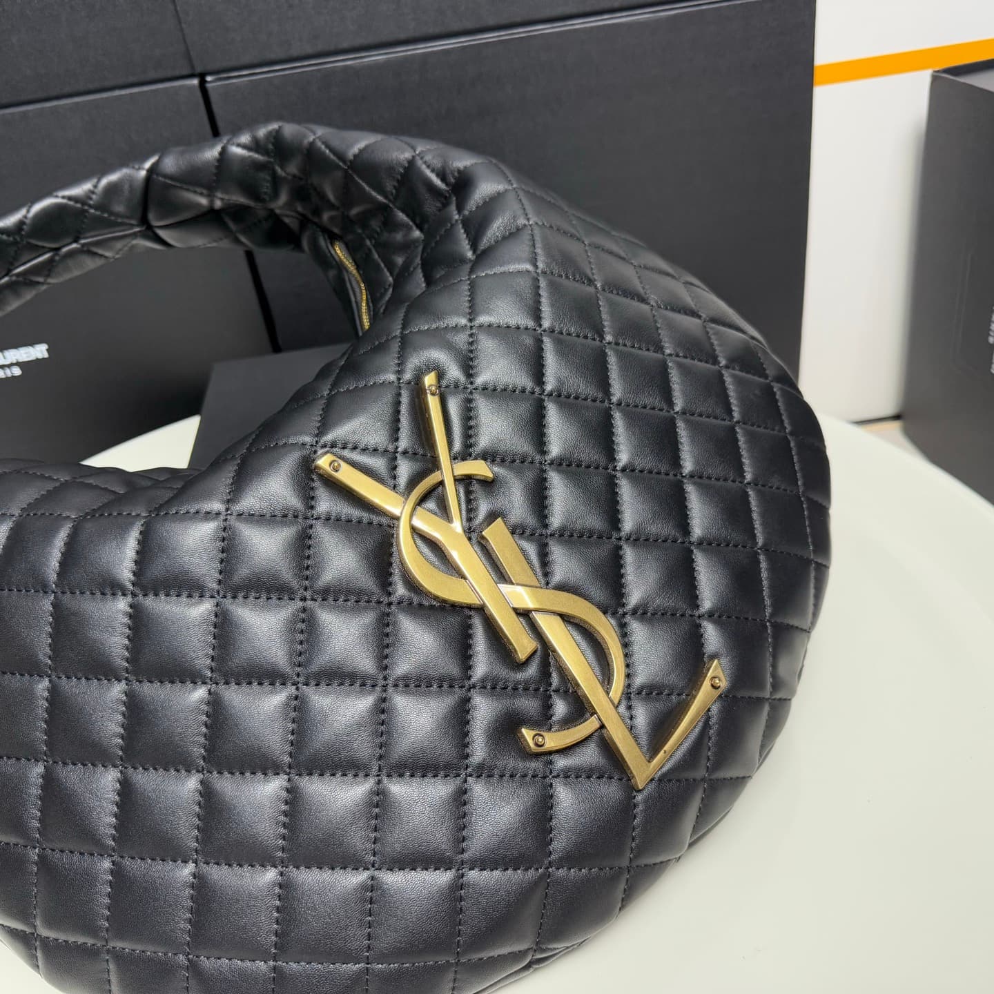 Saint Laurent Gold Large Shoulder Bag 698652