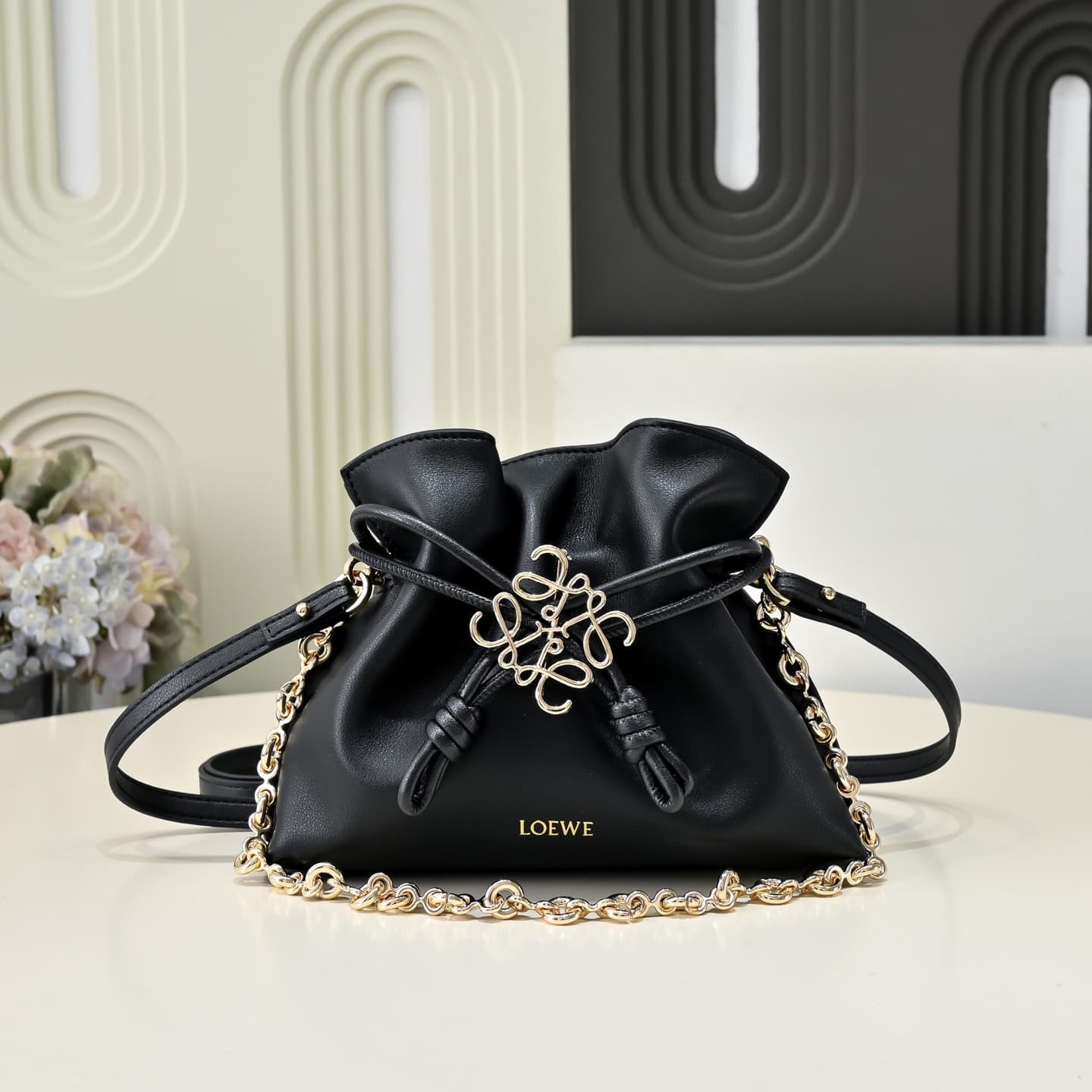 Loewe Gold Small Crossbody Bag
