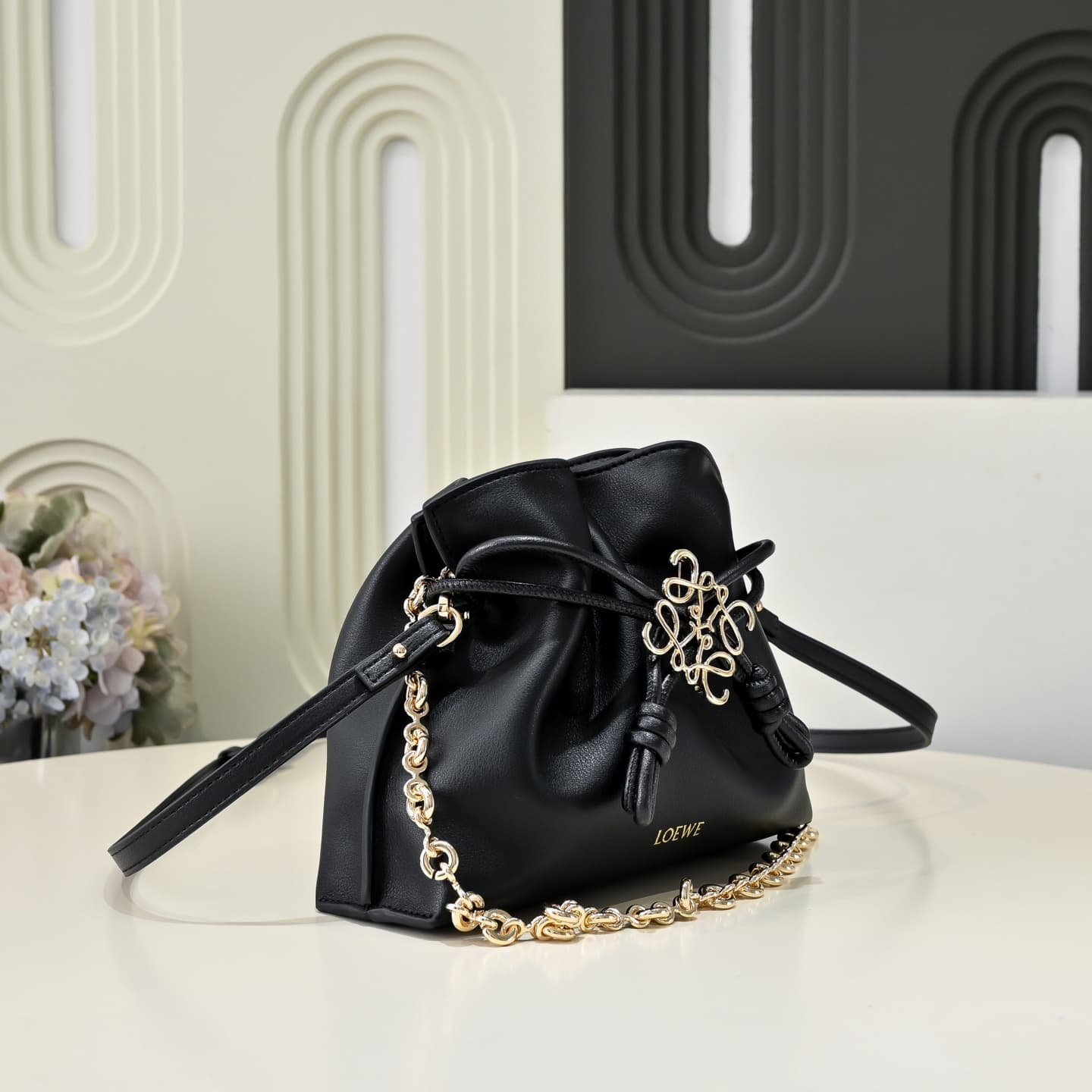 Loewe Gold Small Crossbody Bag