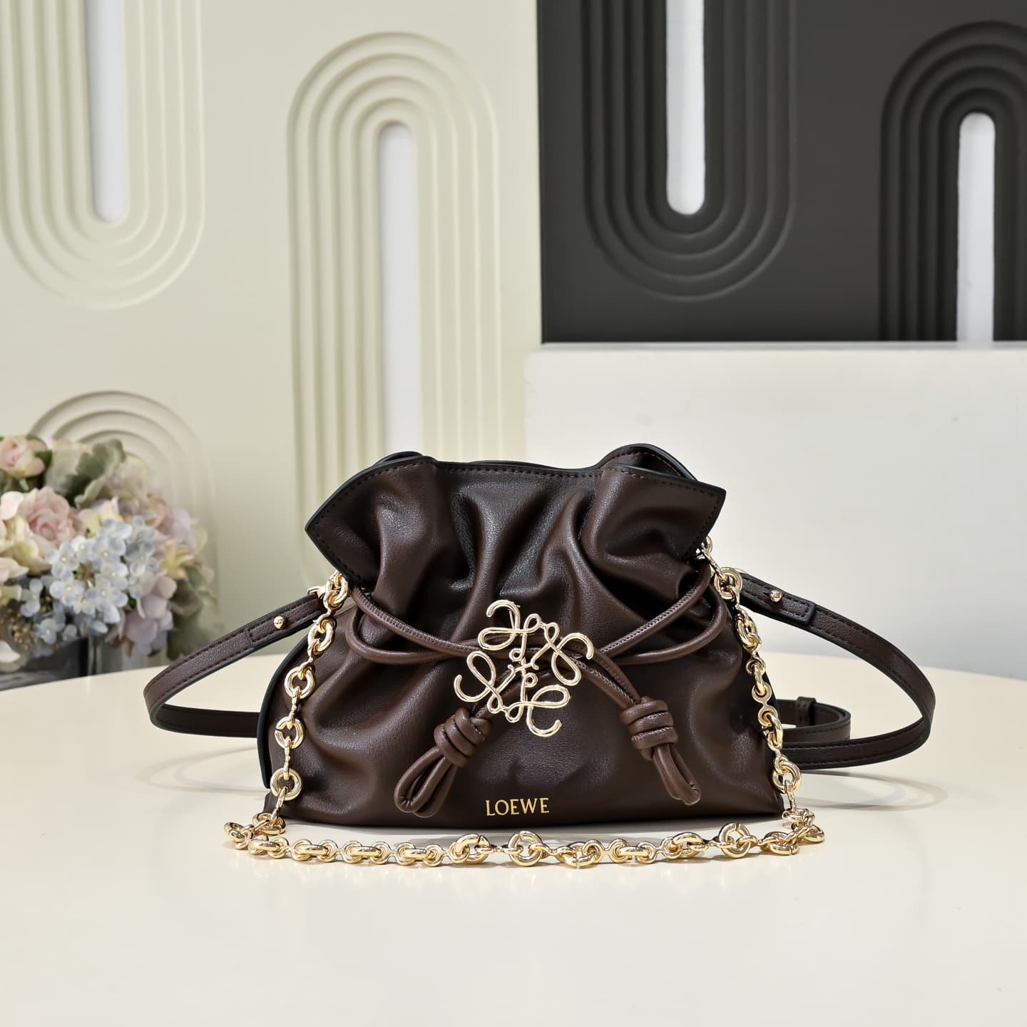 Loewe Gold Small Crossbody Bag
