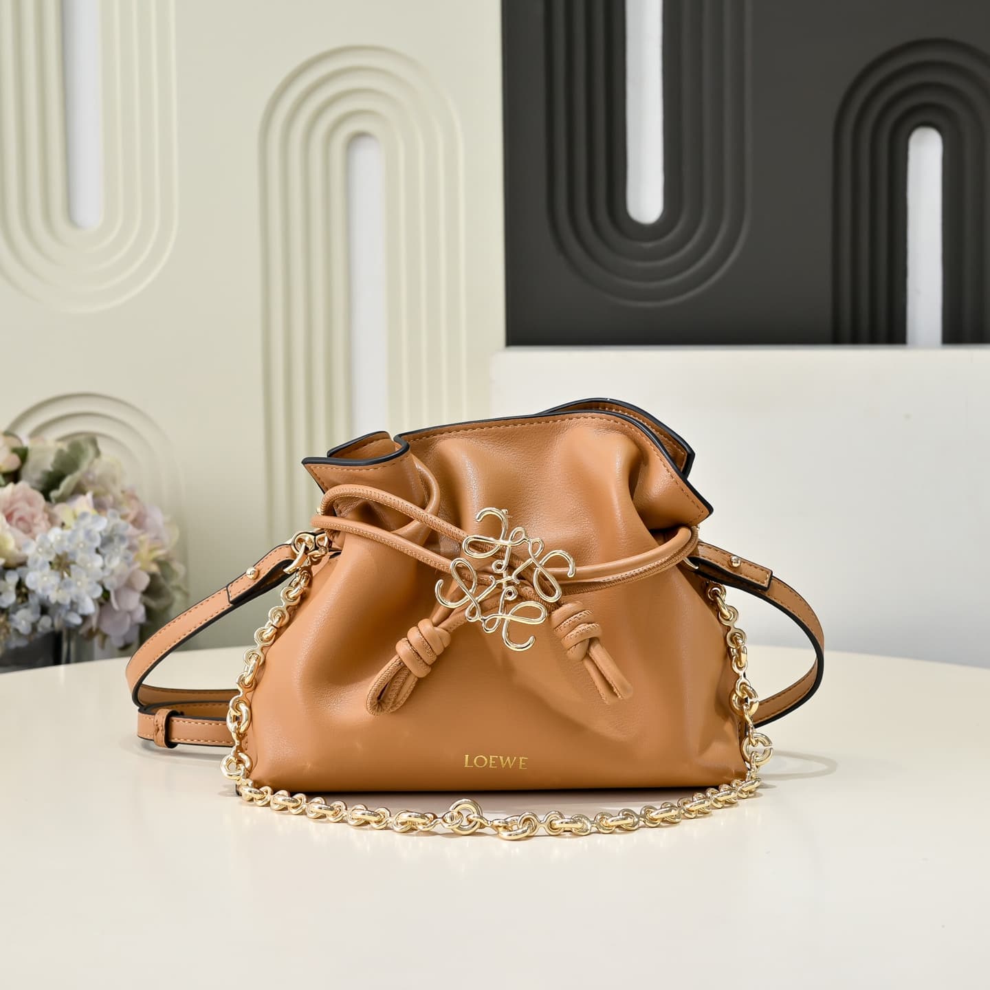 Loewe Gold Small Crossbody Bag