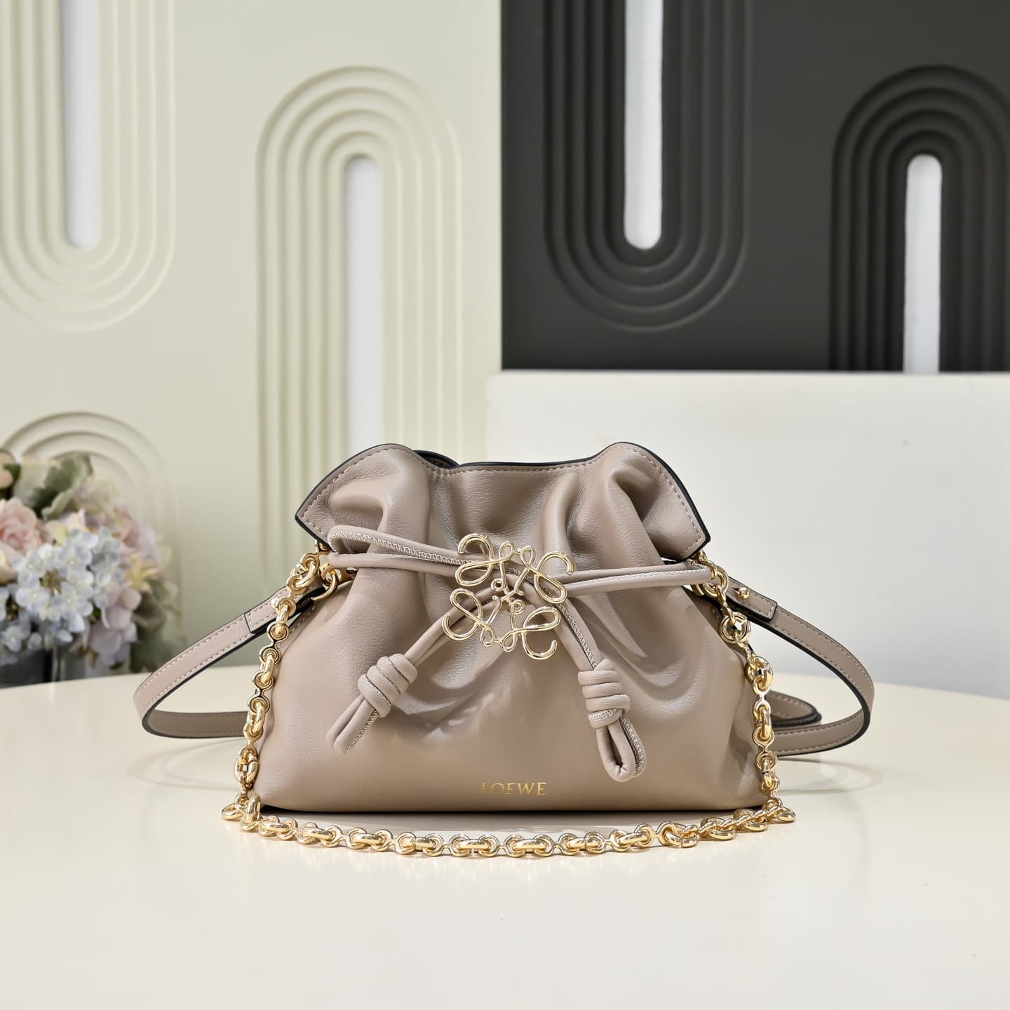 Loewe Gold Small Crossbody Bag