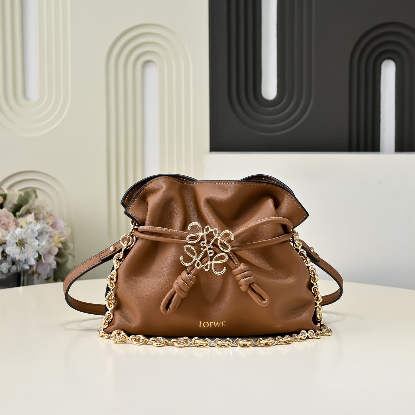 Loewe Gold Small Crossbody Bag