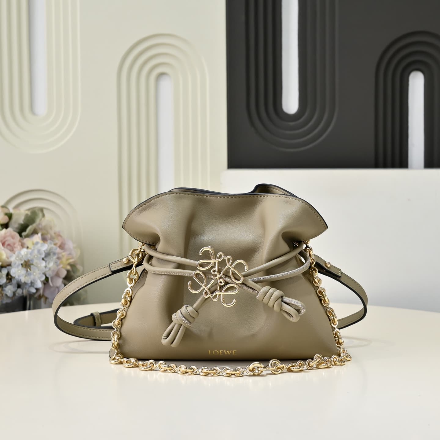 Loewe Gold Small Crossbody Bag