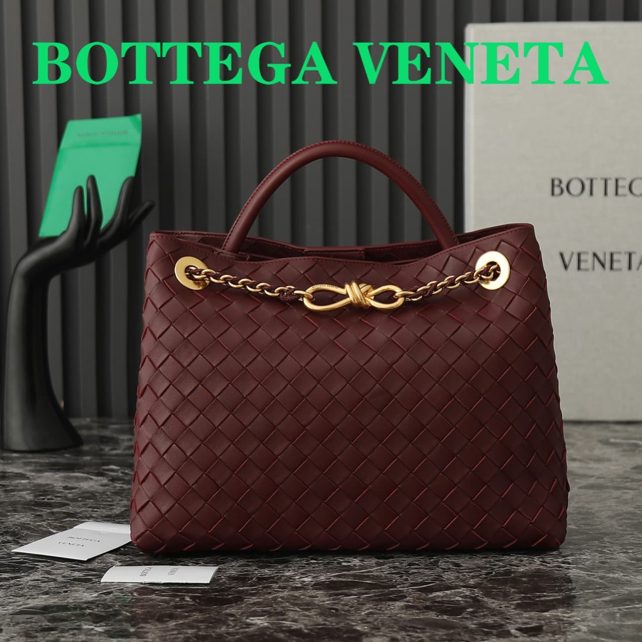 Bottega Veneta Black Medium Belt 786009