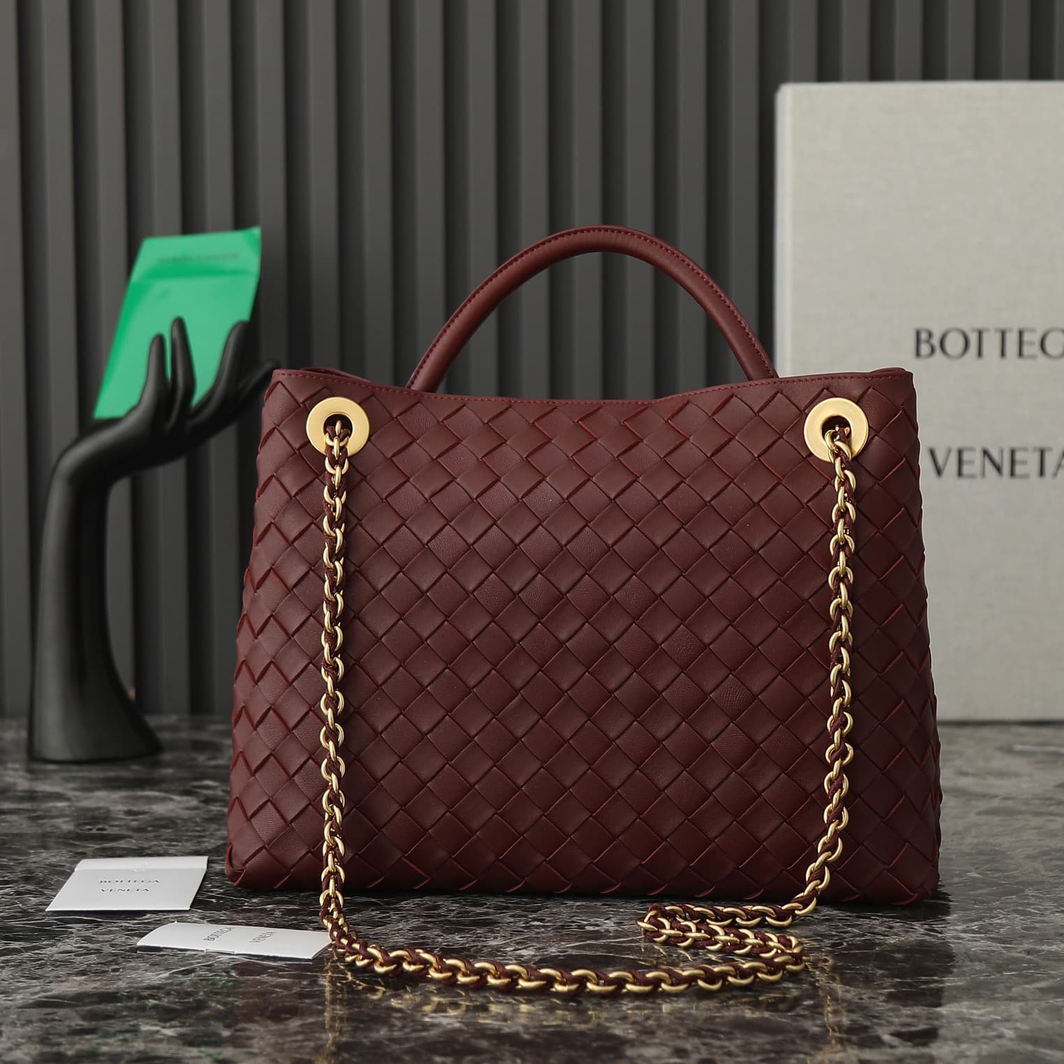 Bottega Veneta Black Medium Belt 786009
