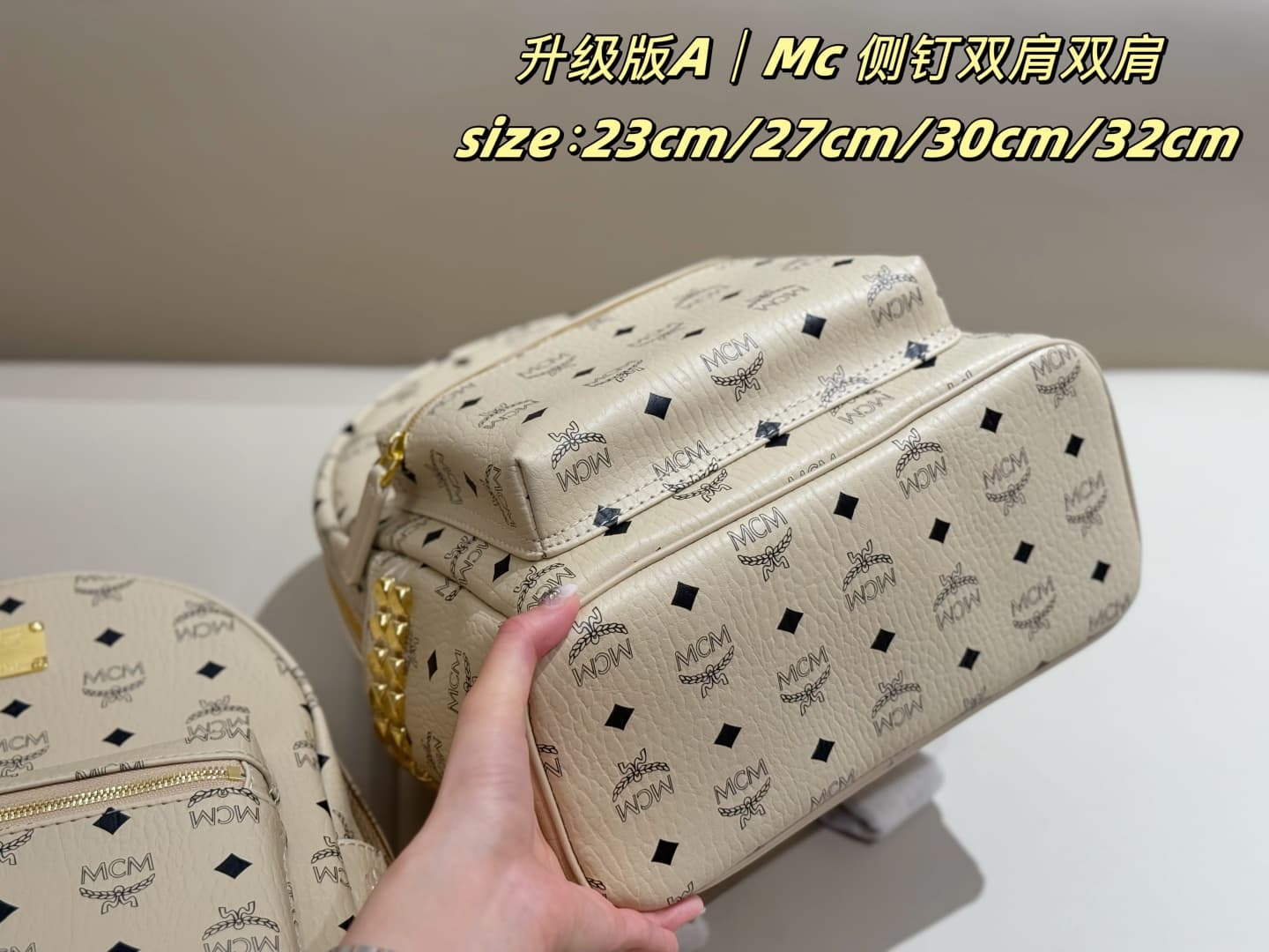 MCM原版 Gold Backpack