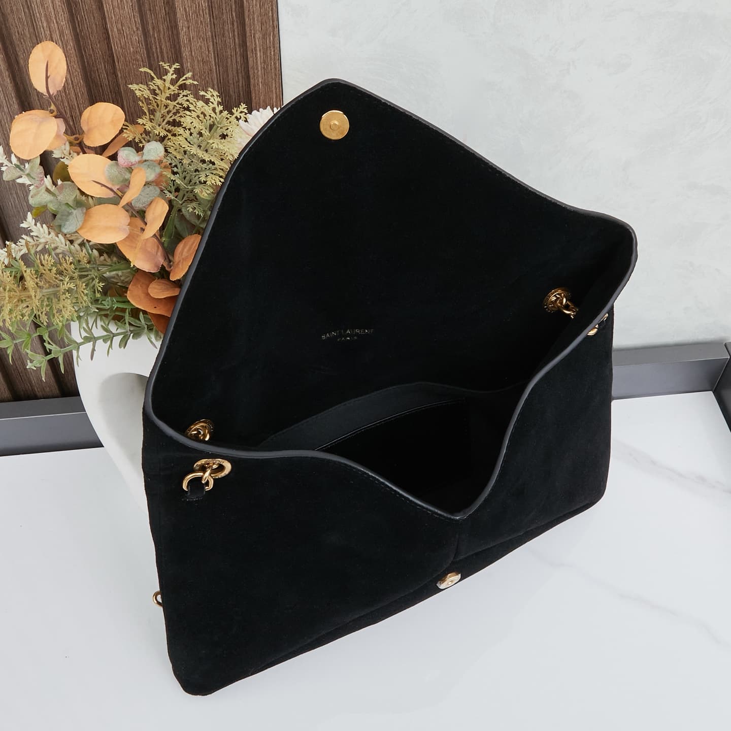 Saint Laurent Gold Pouch
