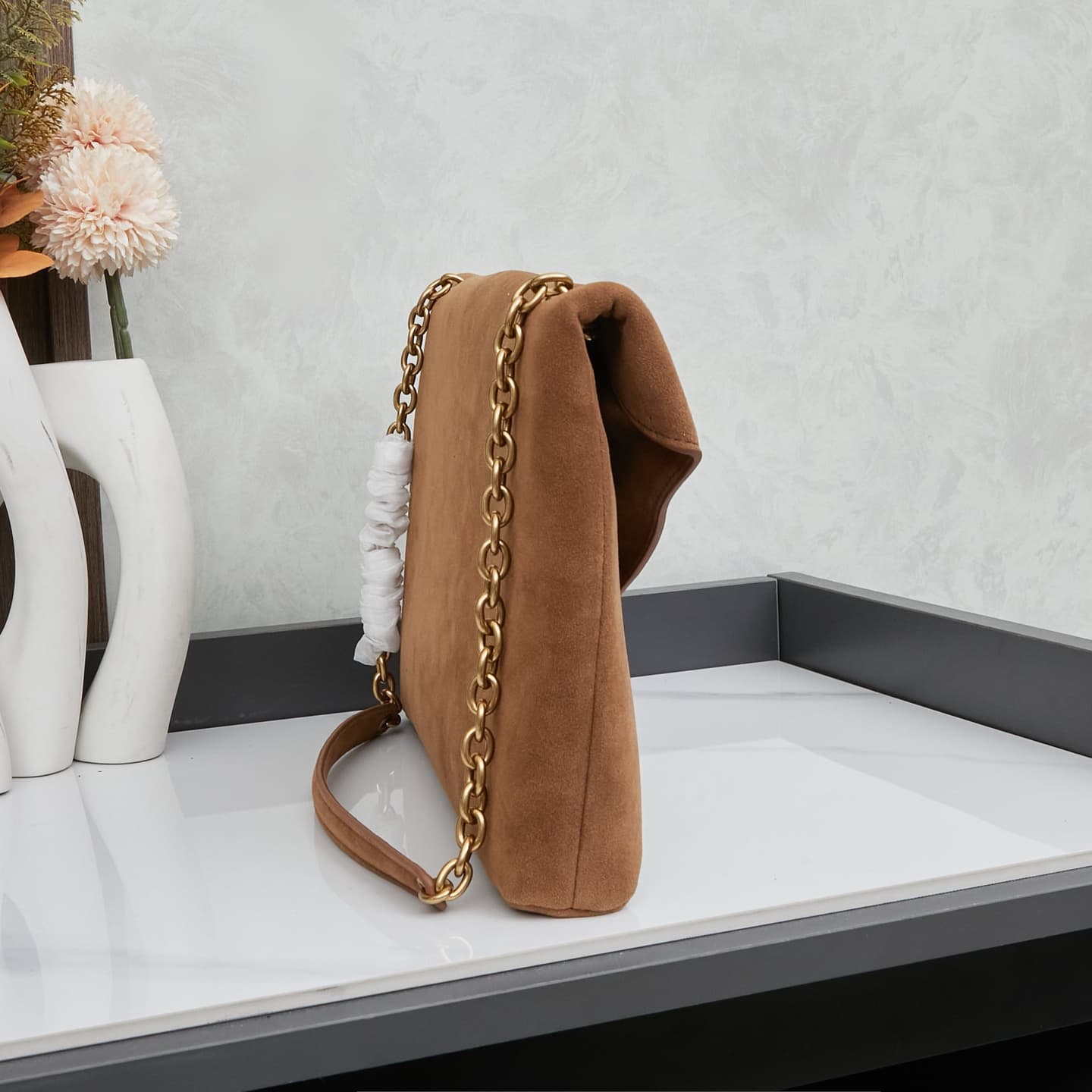 Saint Laurent Gold Pouch