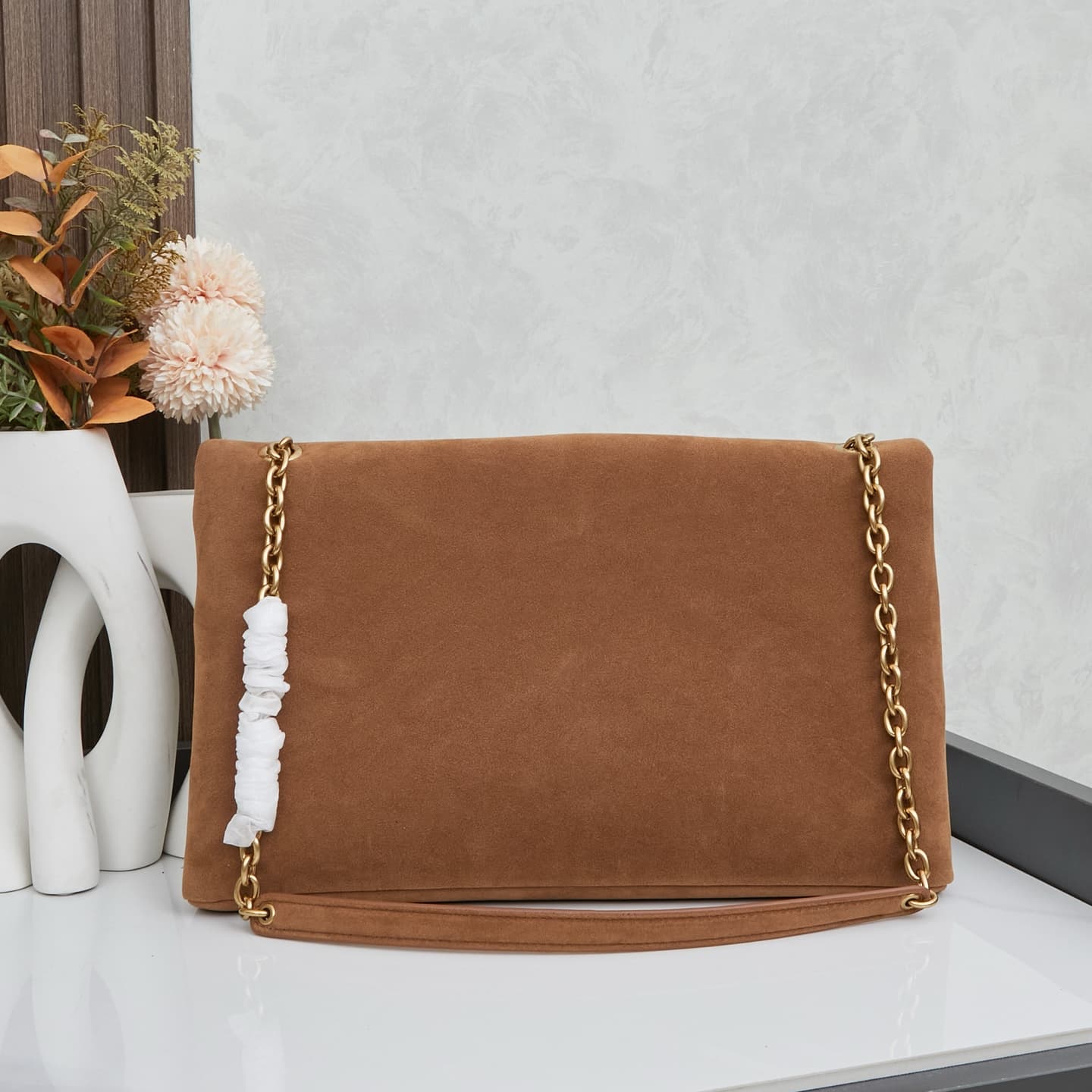 Saint Laurent Gold Pouch