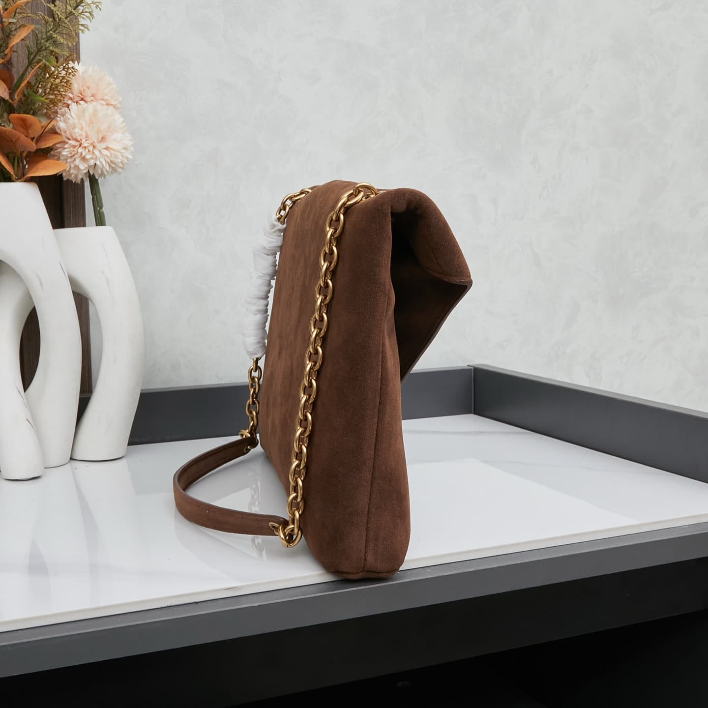 Saint Laurent Gold Pouch
