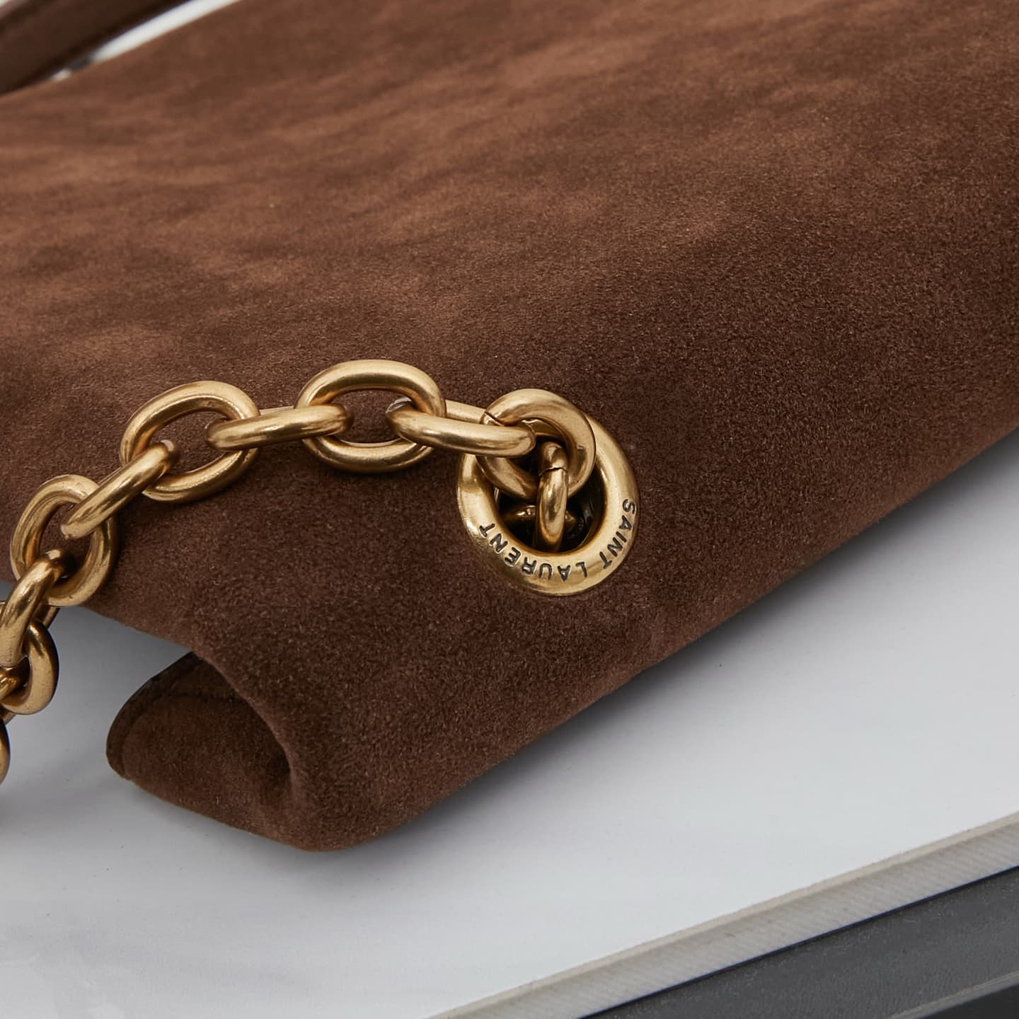 Saint Laurent Gold Pouch