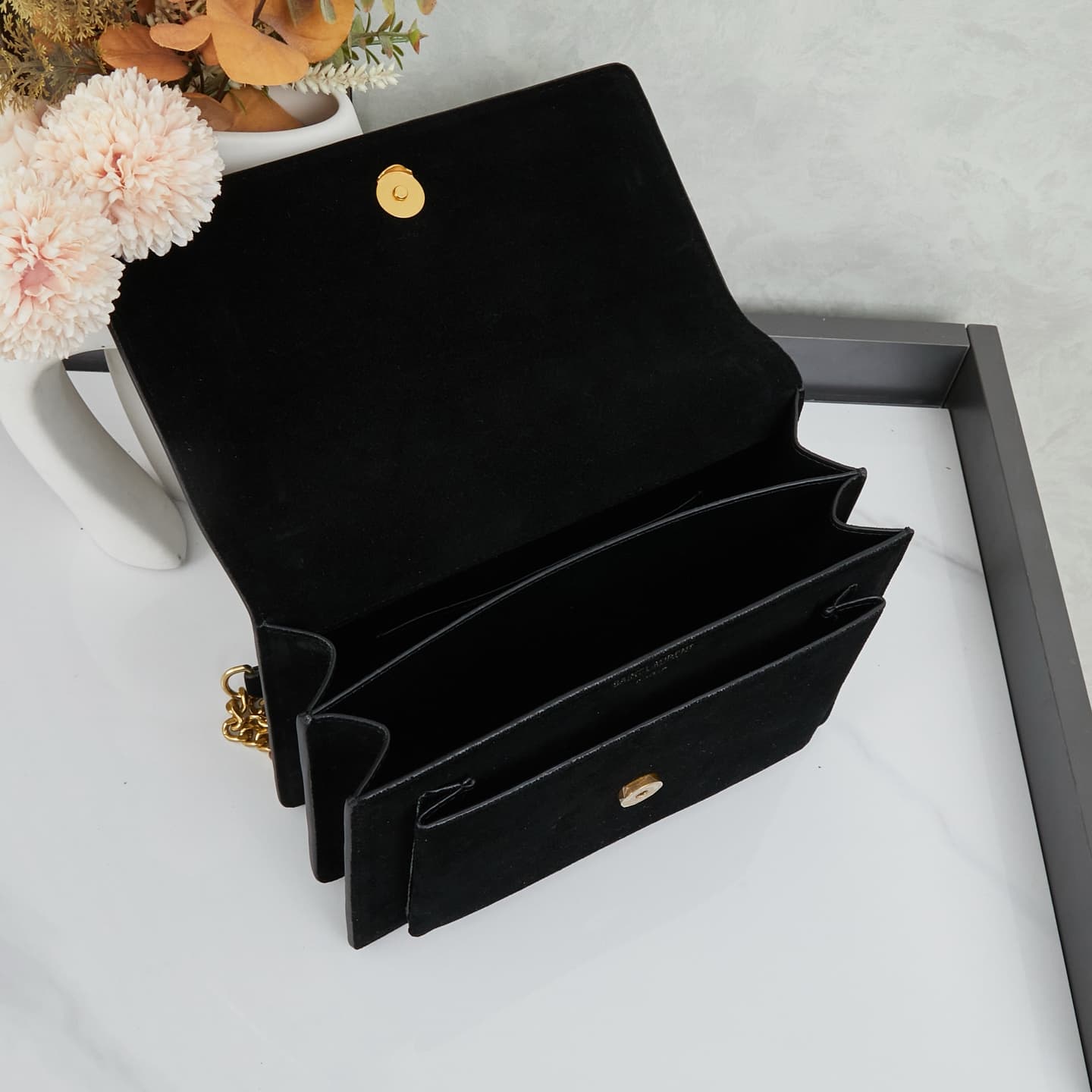 Saint Laurent Black Crossbody Bag 6038