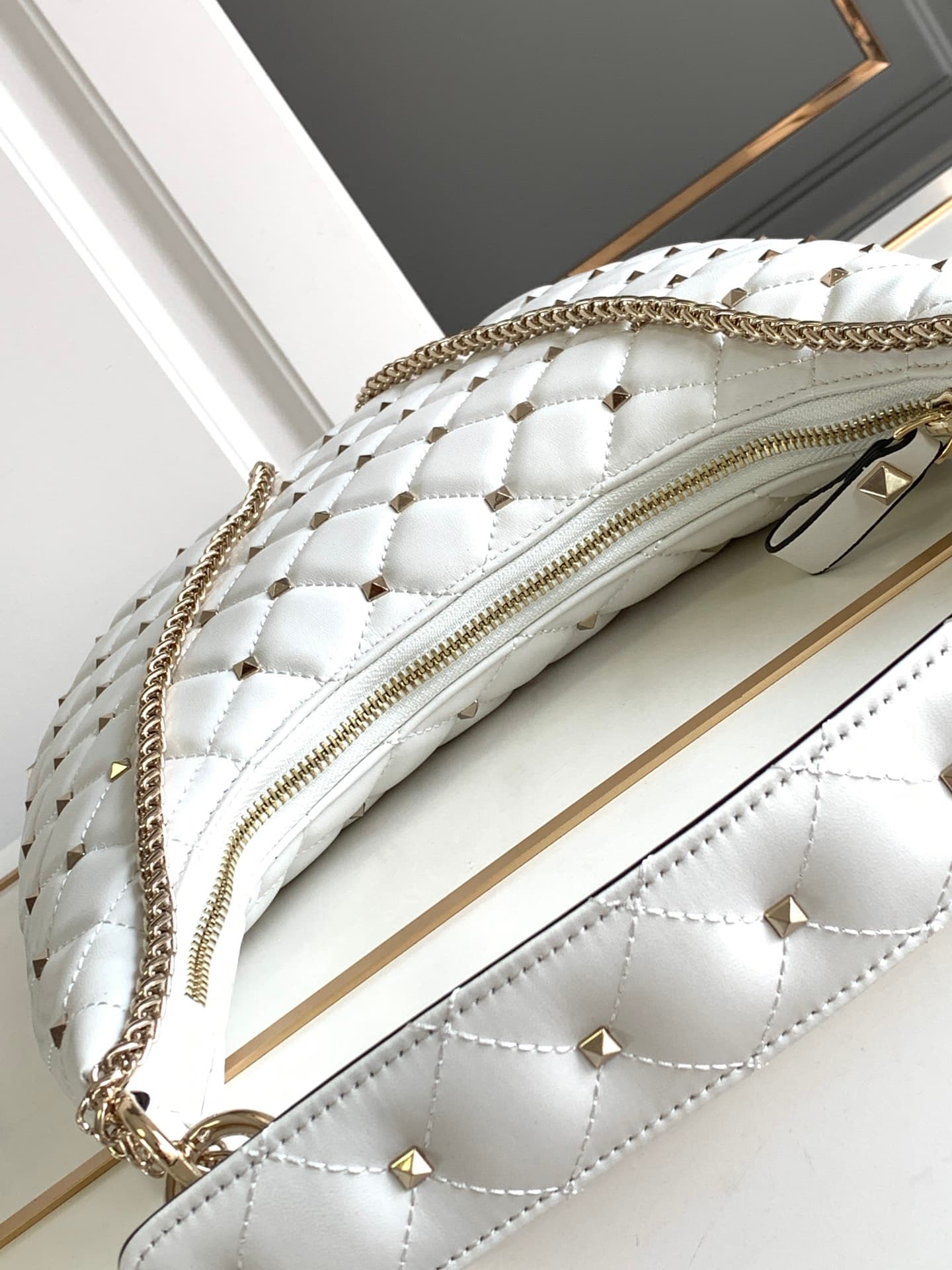 Valentino Gold Crossbody Bag 9873