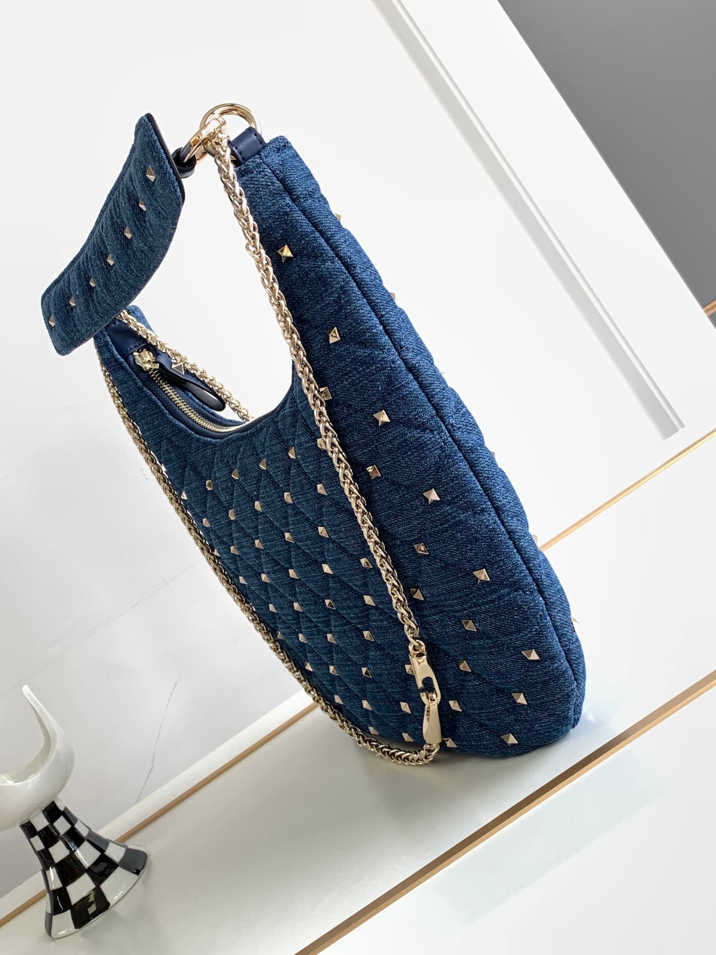 Valentino Gold Crossbody Bag 9873