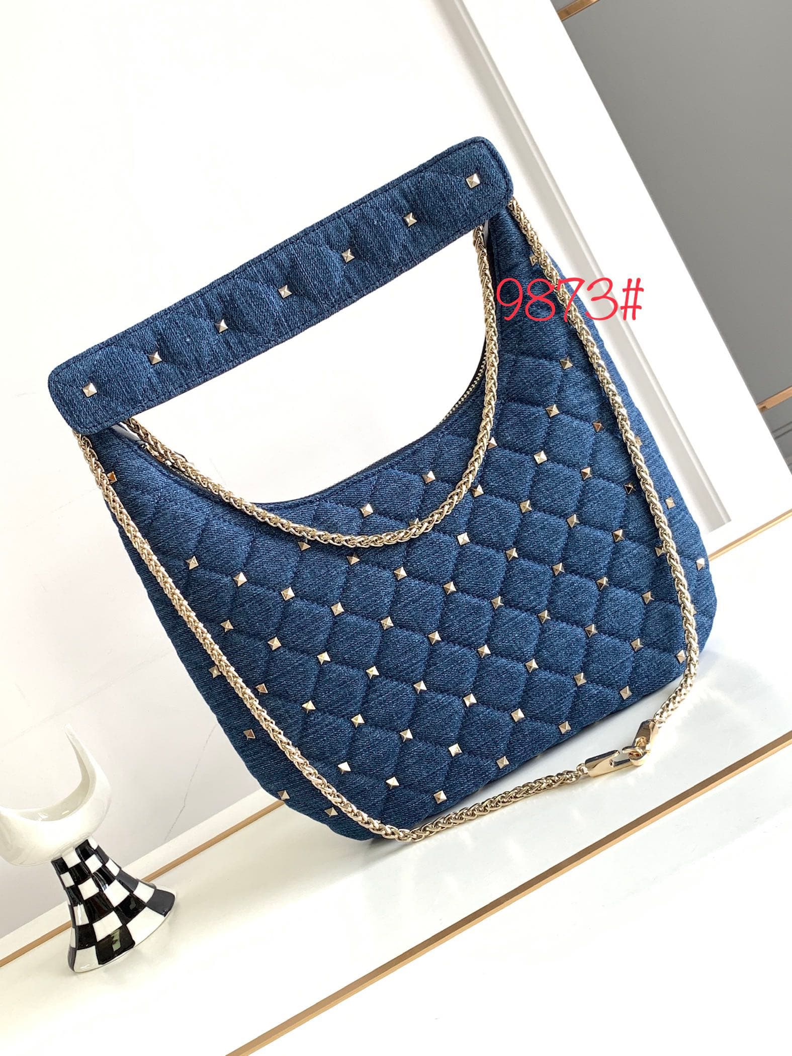 Valentino Gold Crossbody Bag 9873