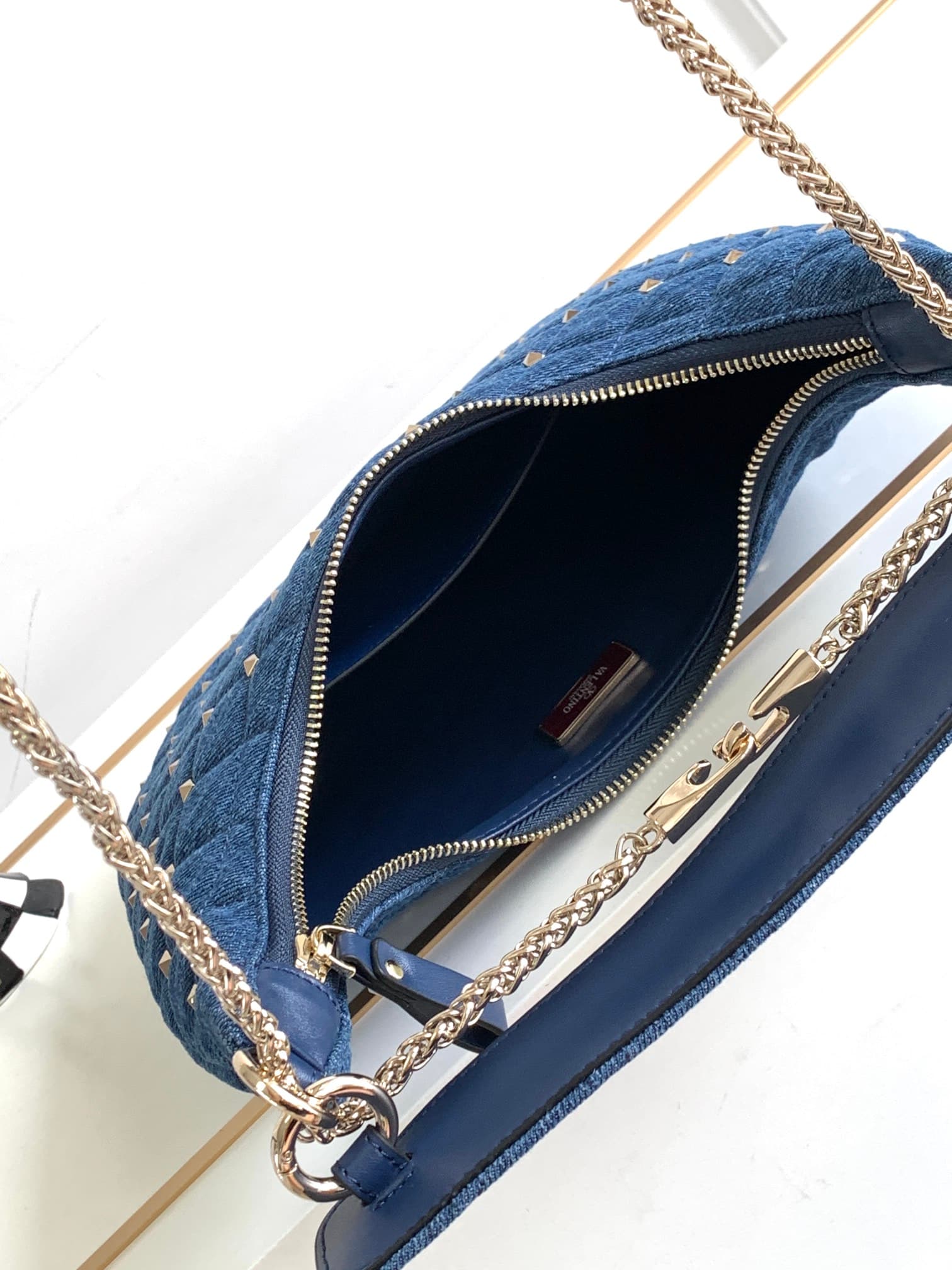 Valentino Gold Crossbody Bag 9873