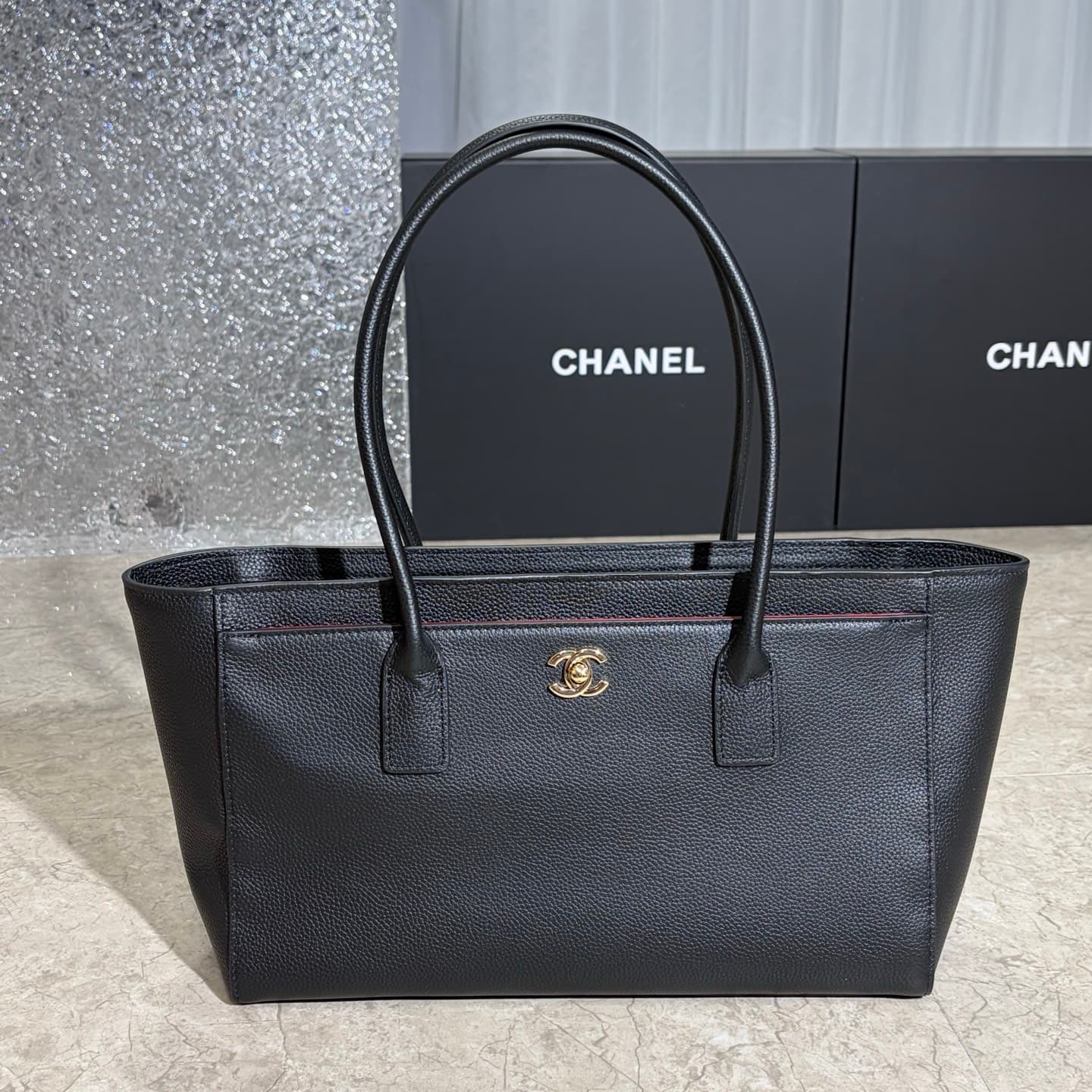 Chanel Green Tote Bag 7077