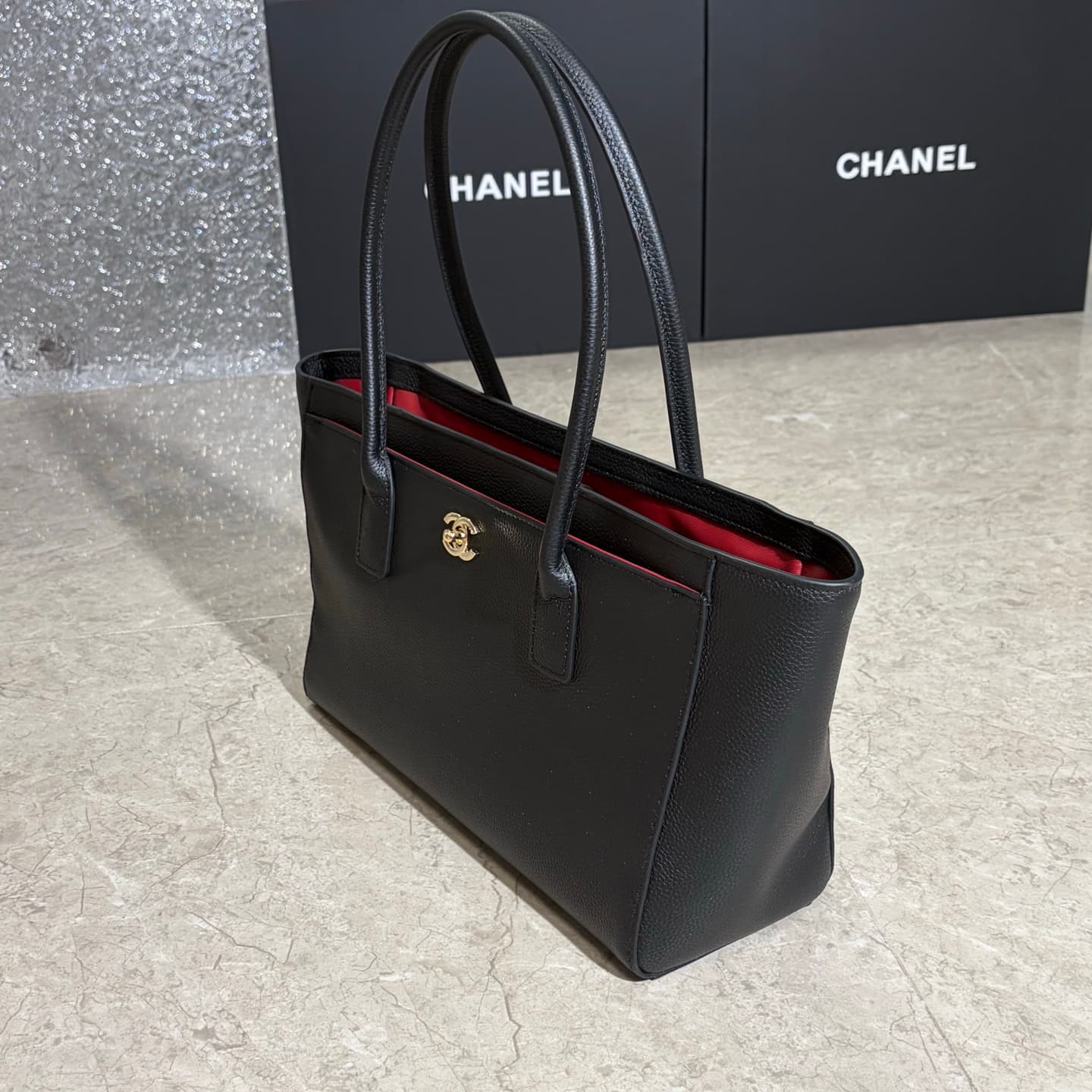 Chanel Green Tote Bag 7077