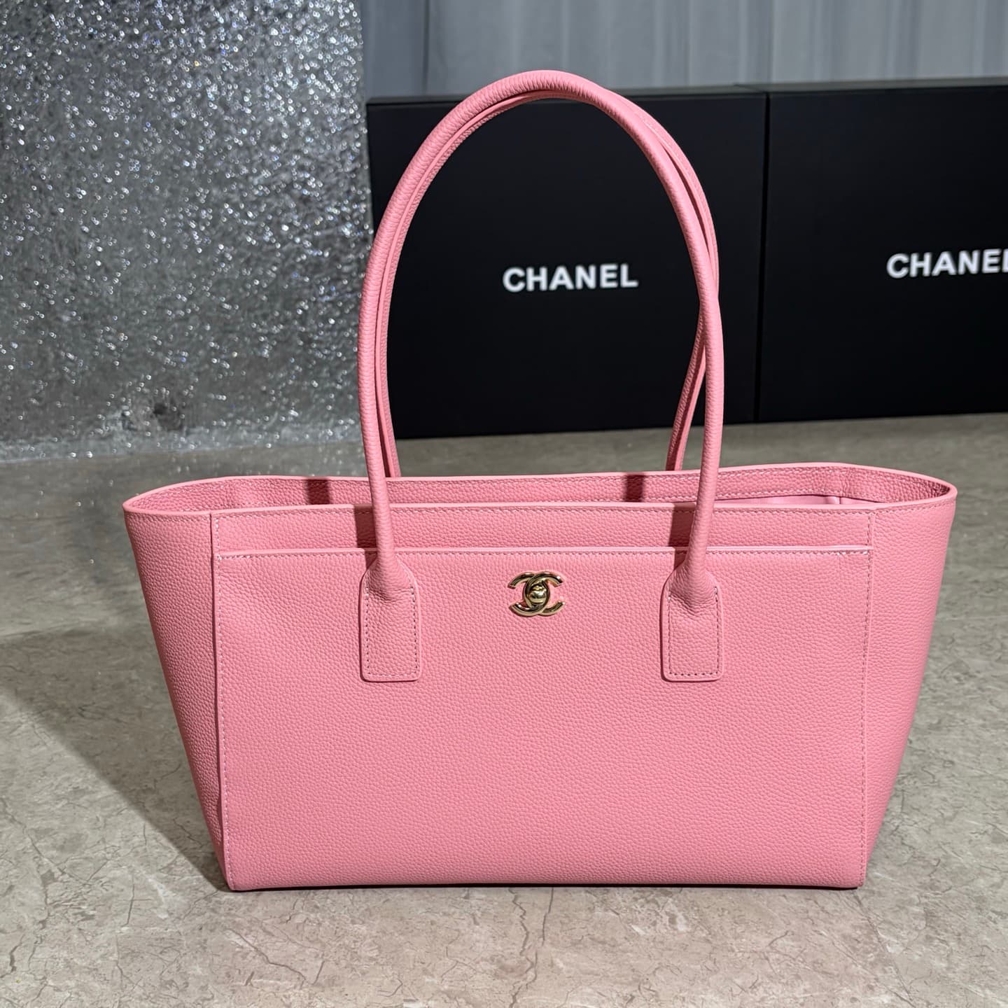 Chanel Green Tote Bag 7077