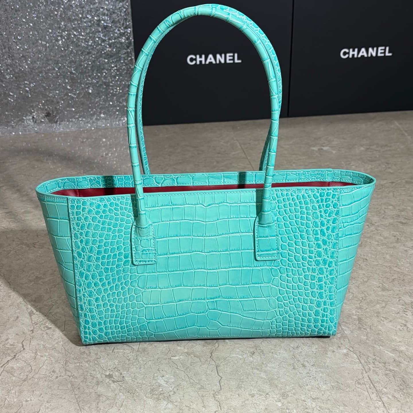 Chanel Green Shoulder Bag 7077