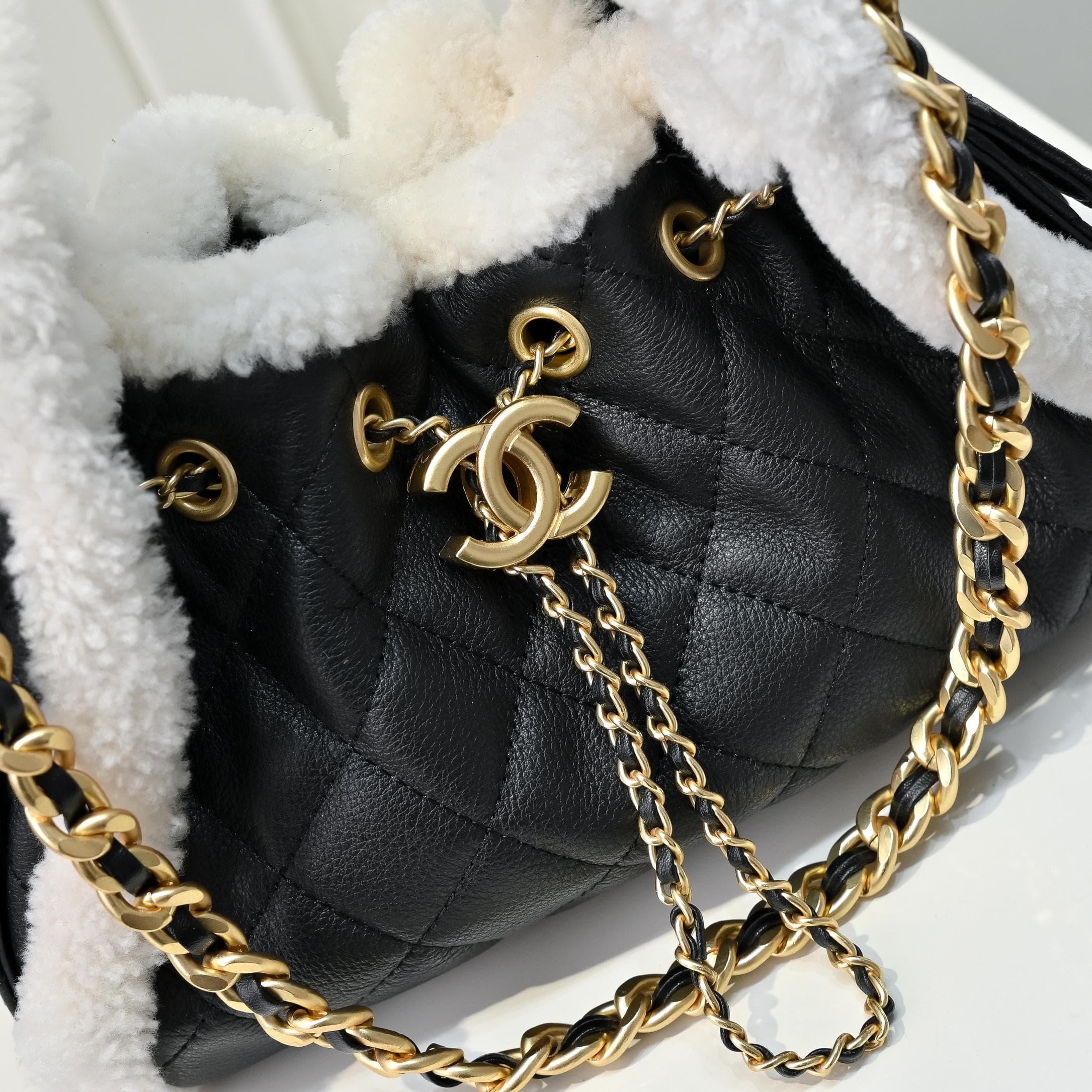 Chanel Gold Small Shoulder Bag 1251