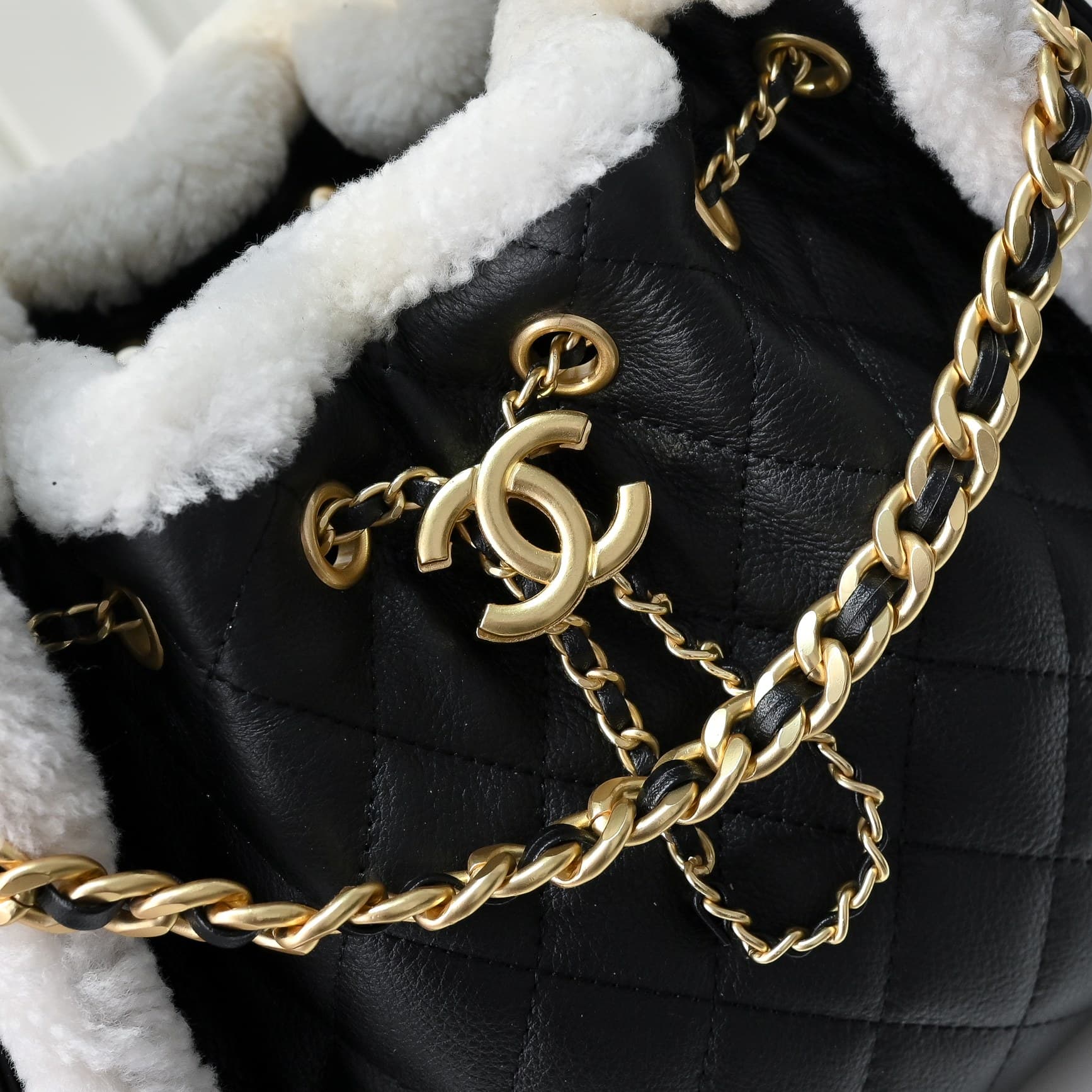 Chanel Gold Large Shoulder Bag 1251