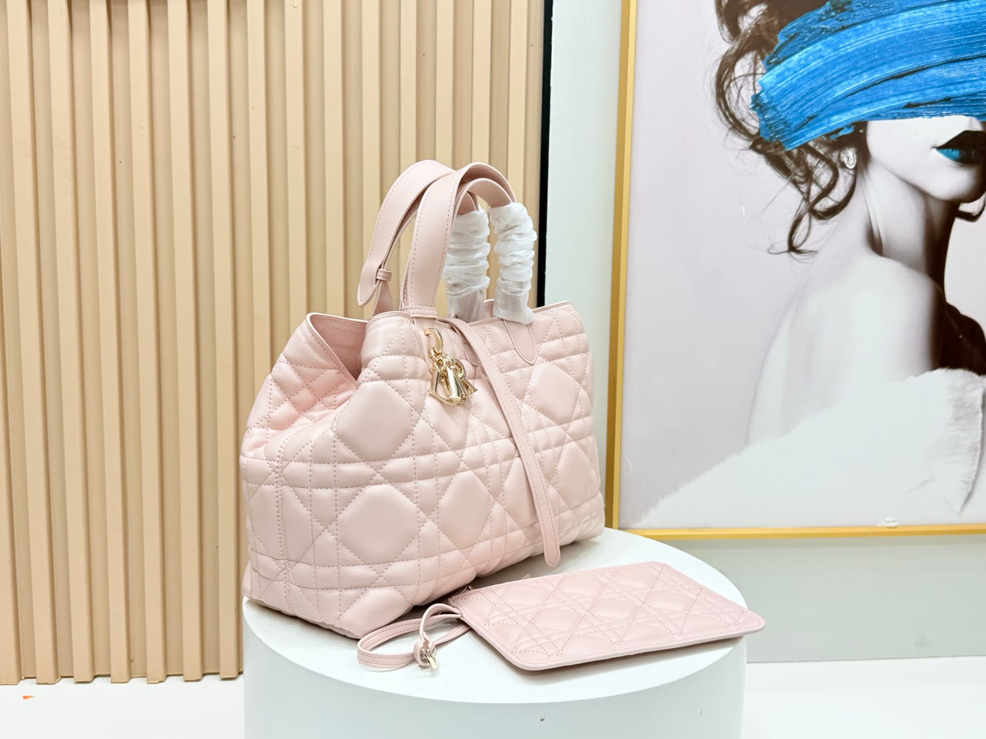 Dior Pink Medium Tote Bag 9936