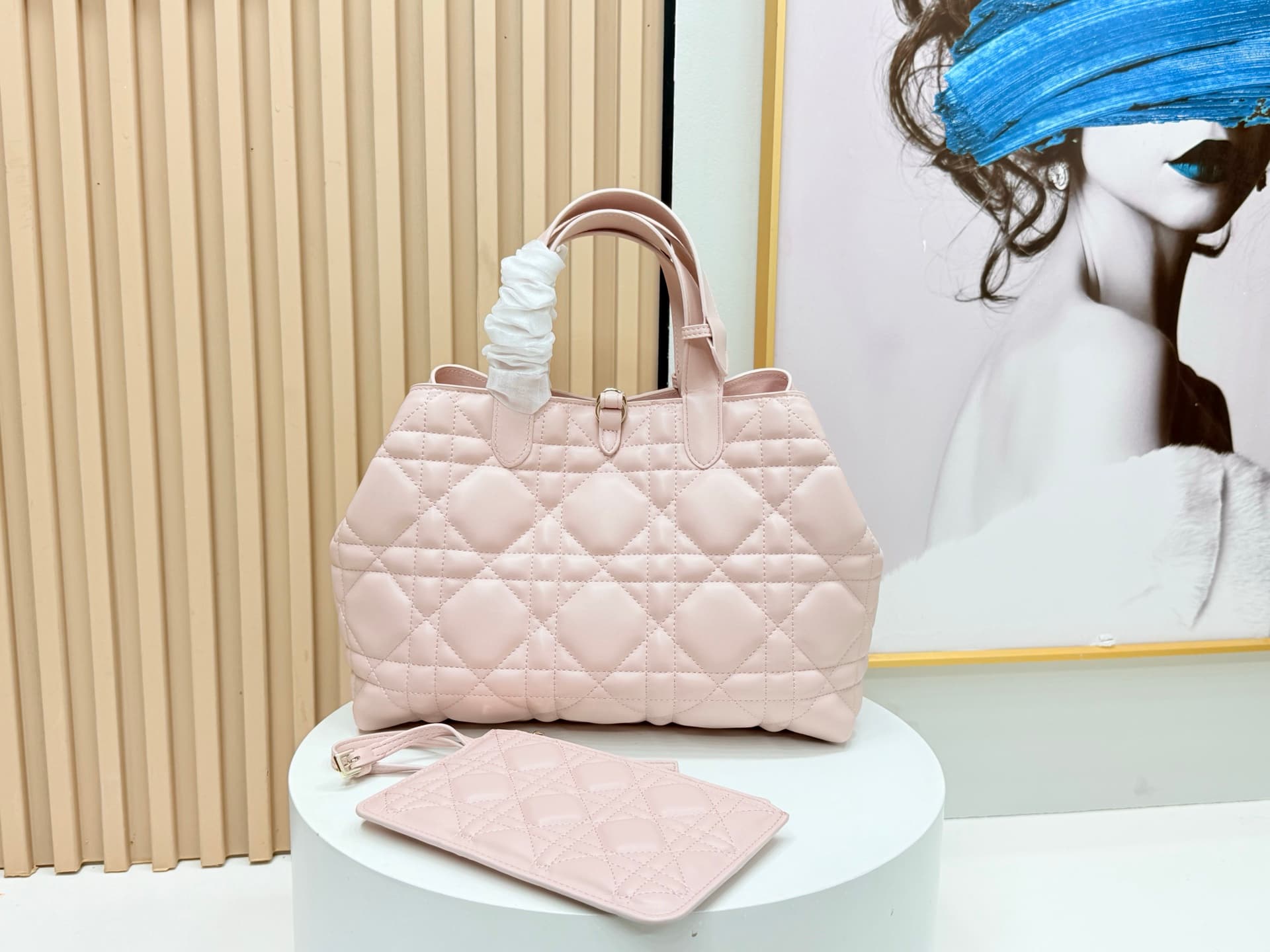 Dior Pink Medium Tote Bag 9936