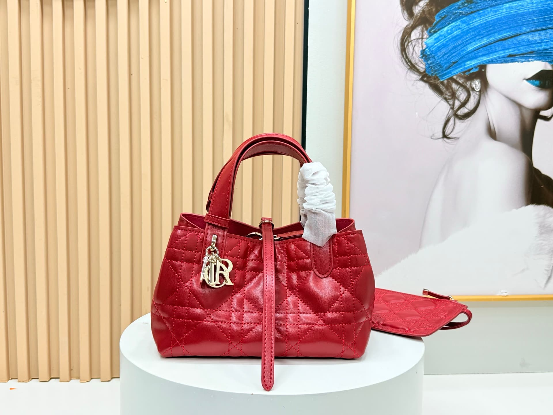 Dior Red Small Tote Bag 9936