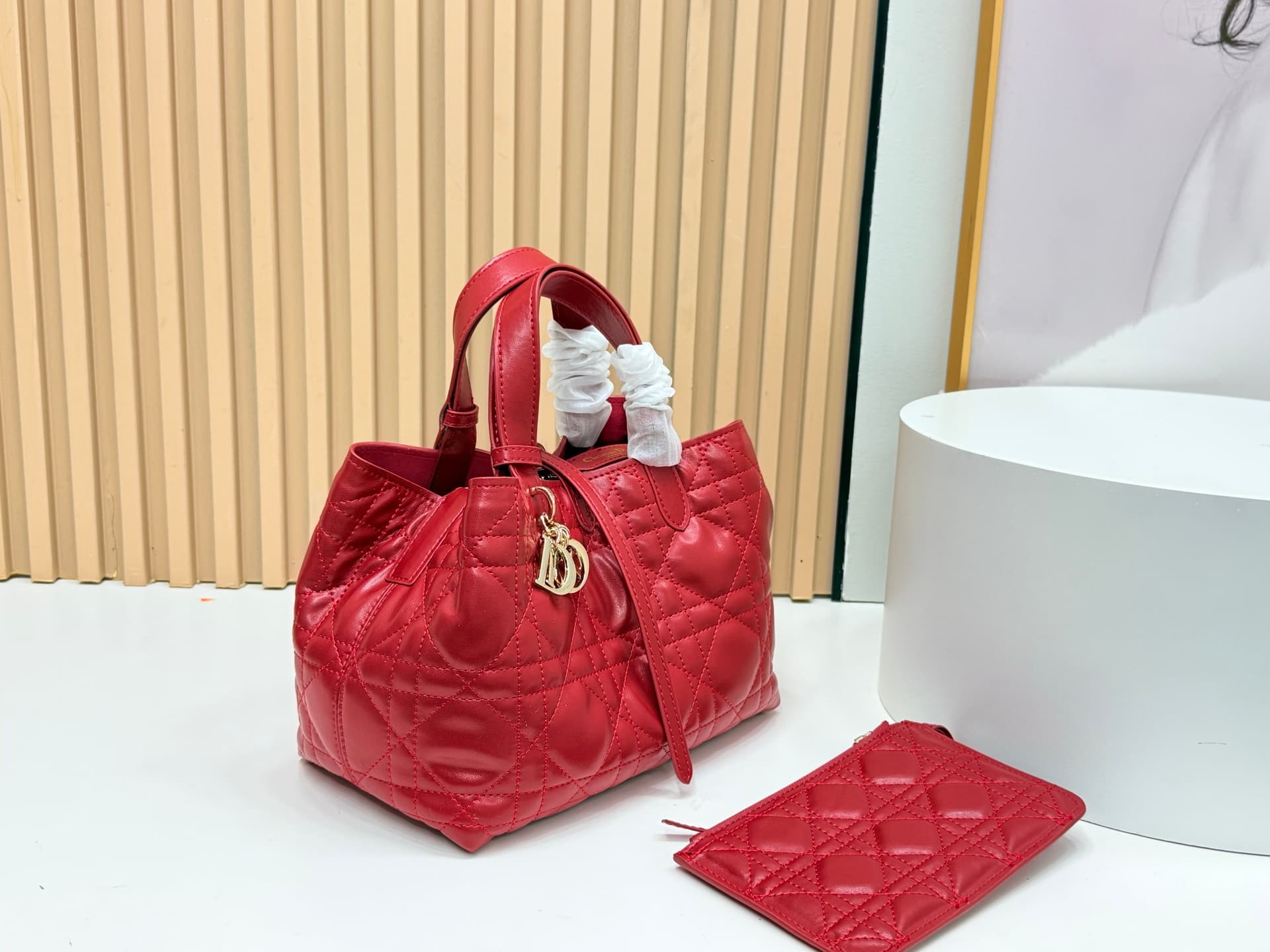 Dior Red Medium Tote Bag 9936