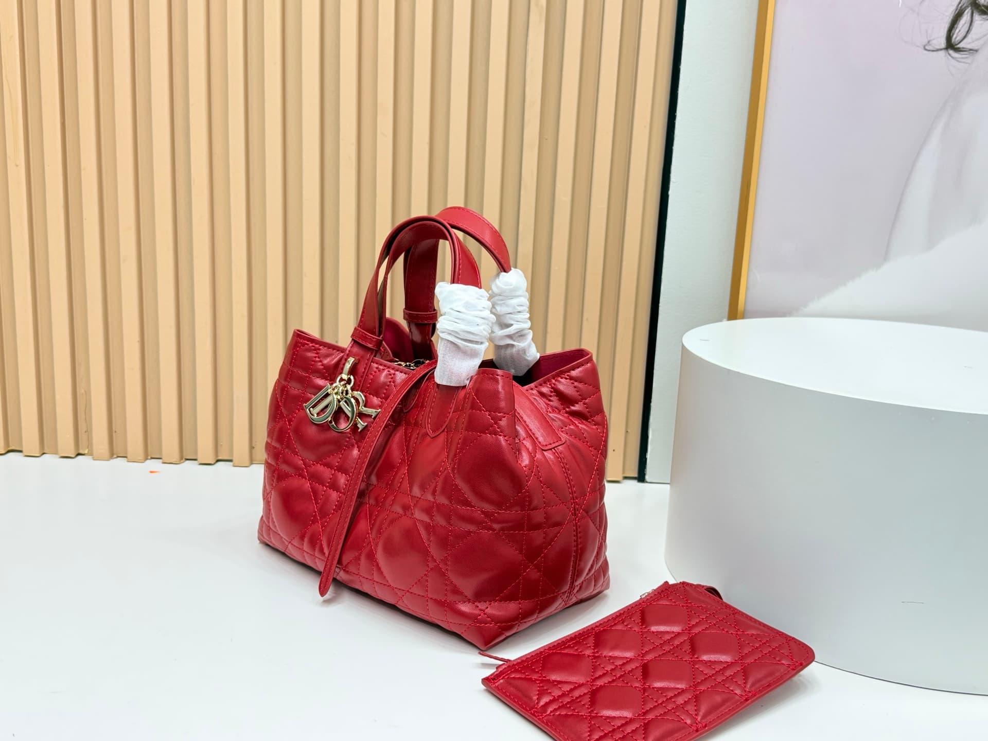 Dior Red Medium Tote Bag 9936