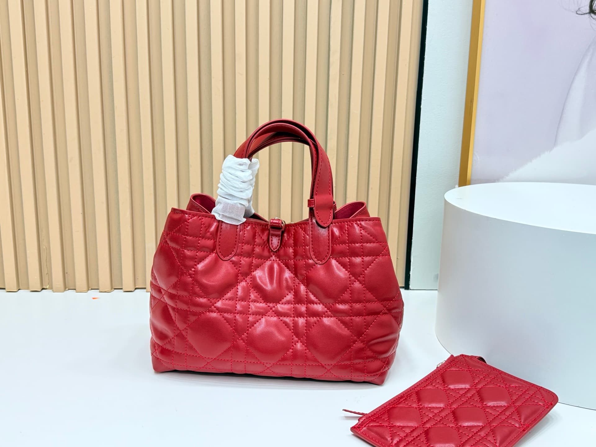 Dior Red Medium Tote Bag 9936