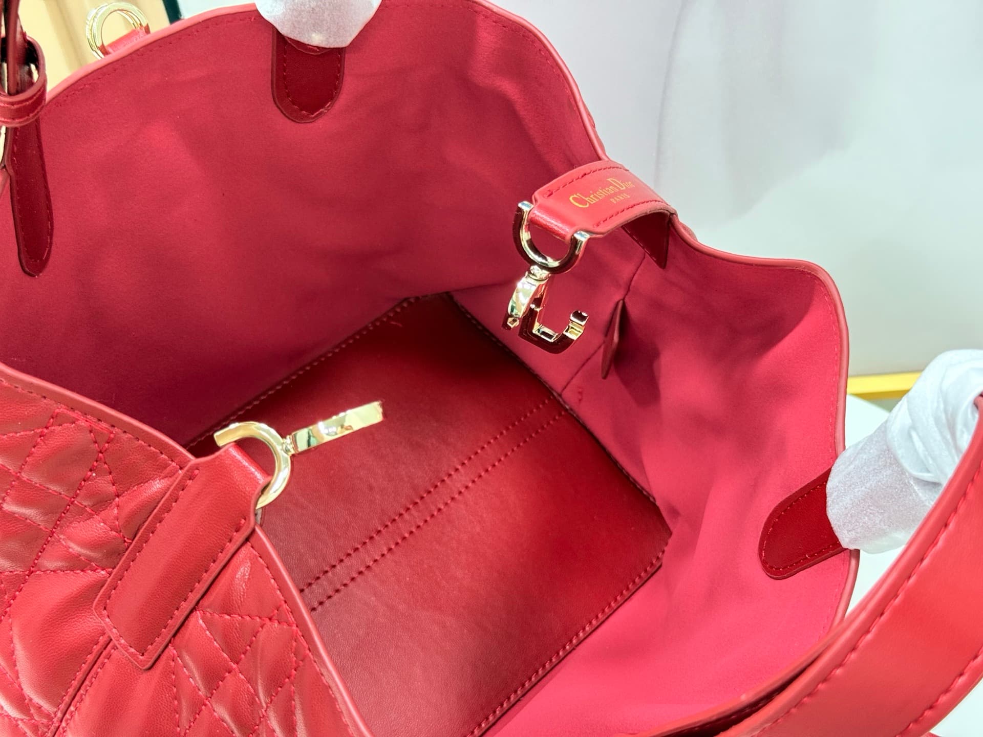 Dior Red Medium Tote Bag 9936