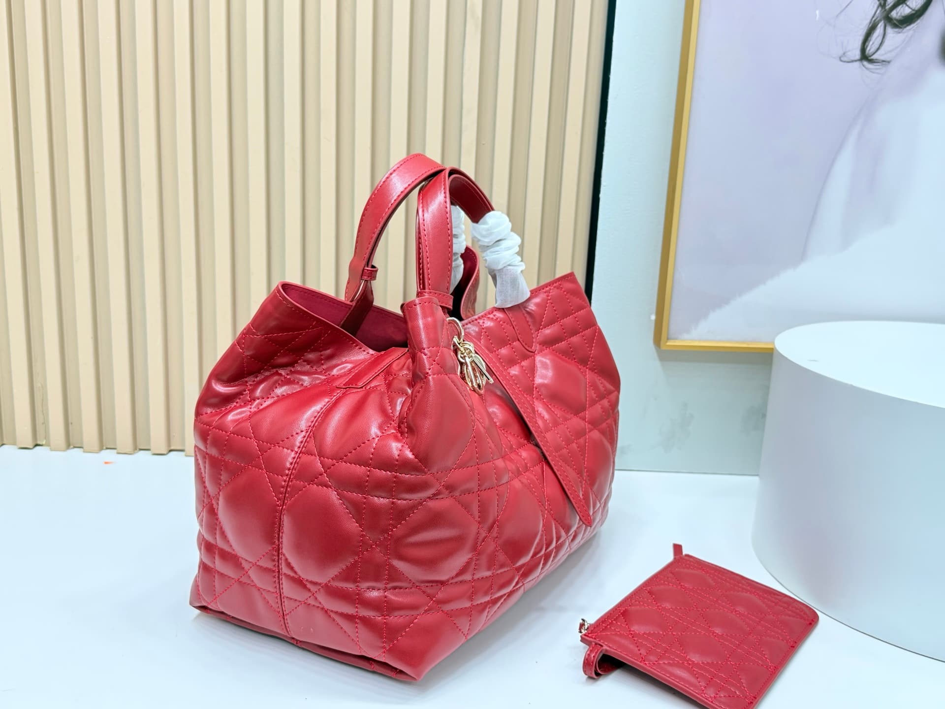 Dior Red Large Tote Bag 9936