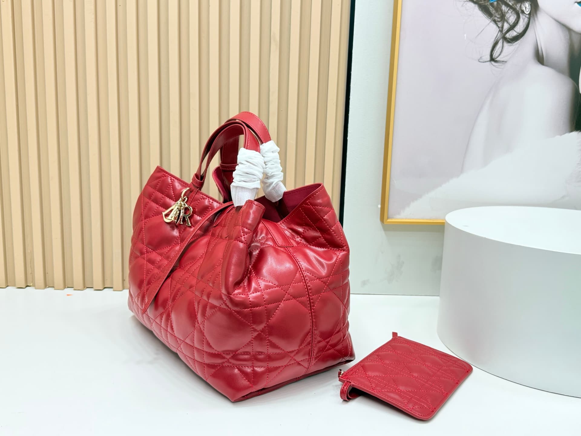 Dior Red Large Tote Bag 9936