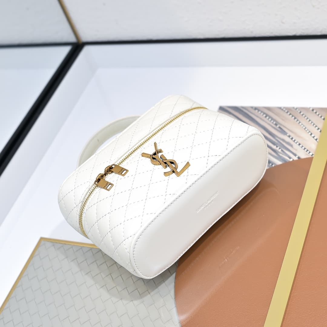 Saint Laurent White Mini Wallet 766731
