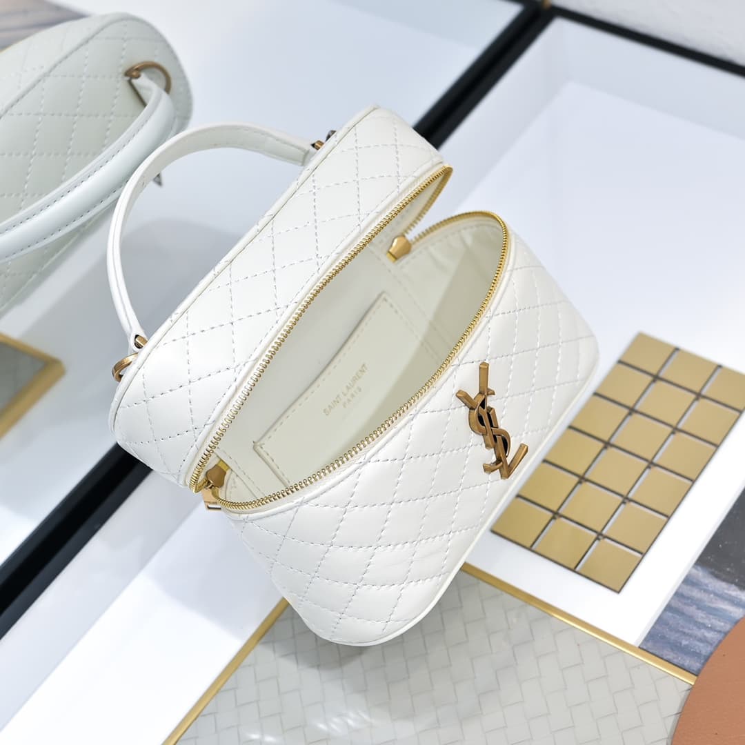 Saint Laurent White Mini Wallet 766731