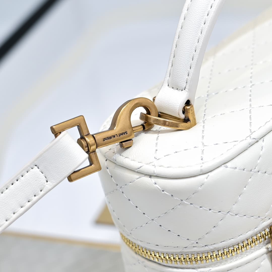 Saint Laurent White Mini Wallet 766731