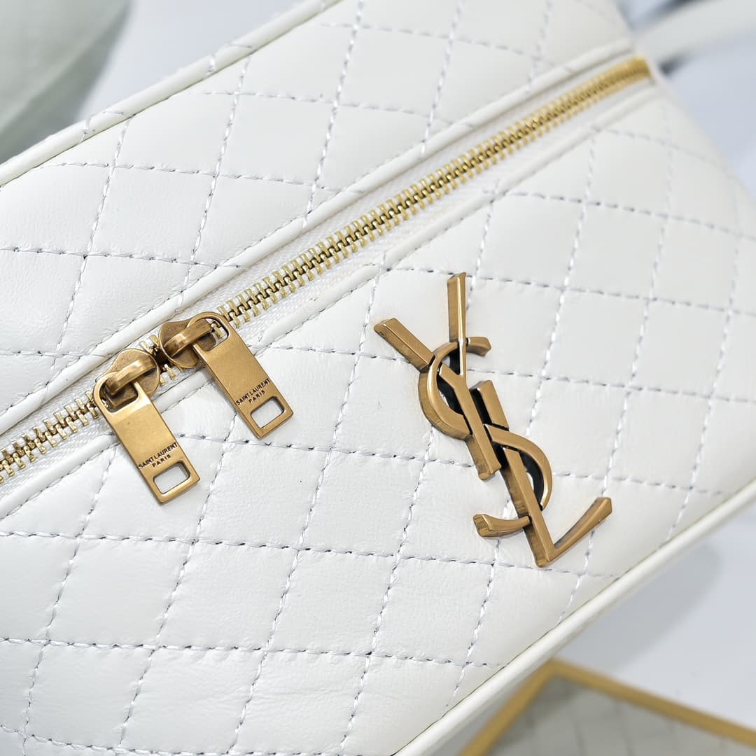 Saint Laurent White Mini Wallet 766731