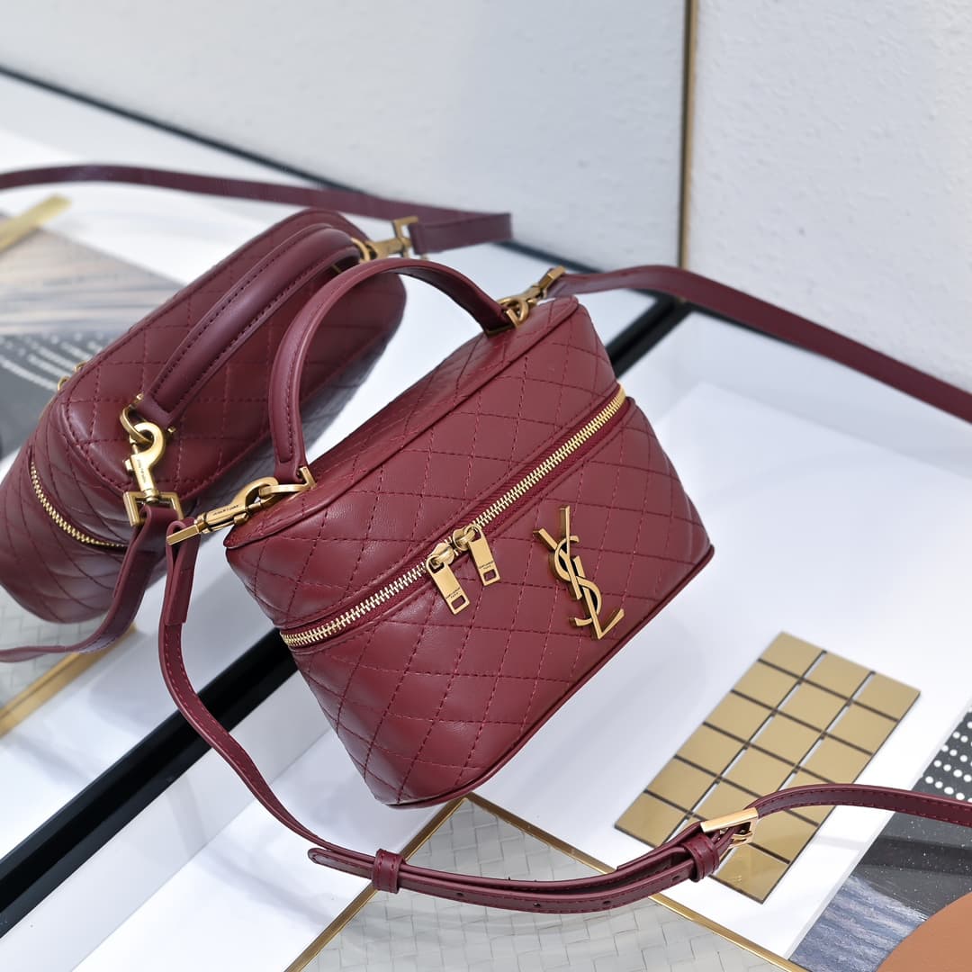 Saint Laurent Red Mini Wallet 766731