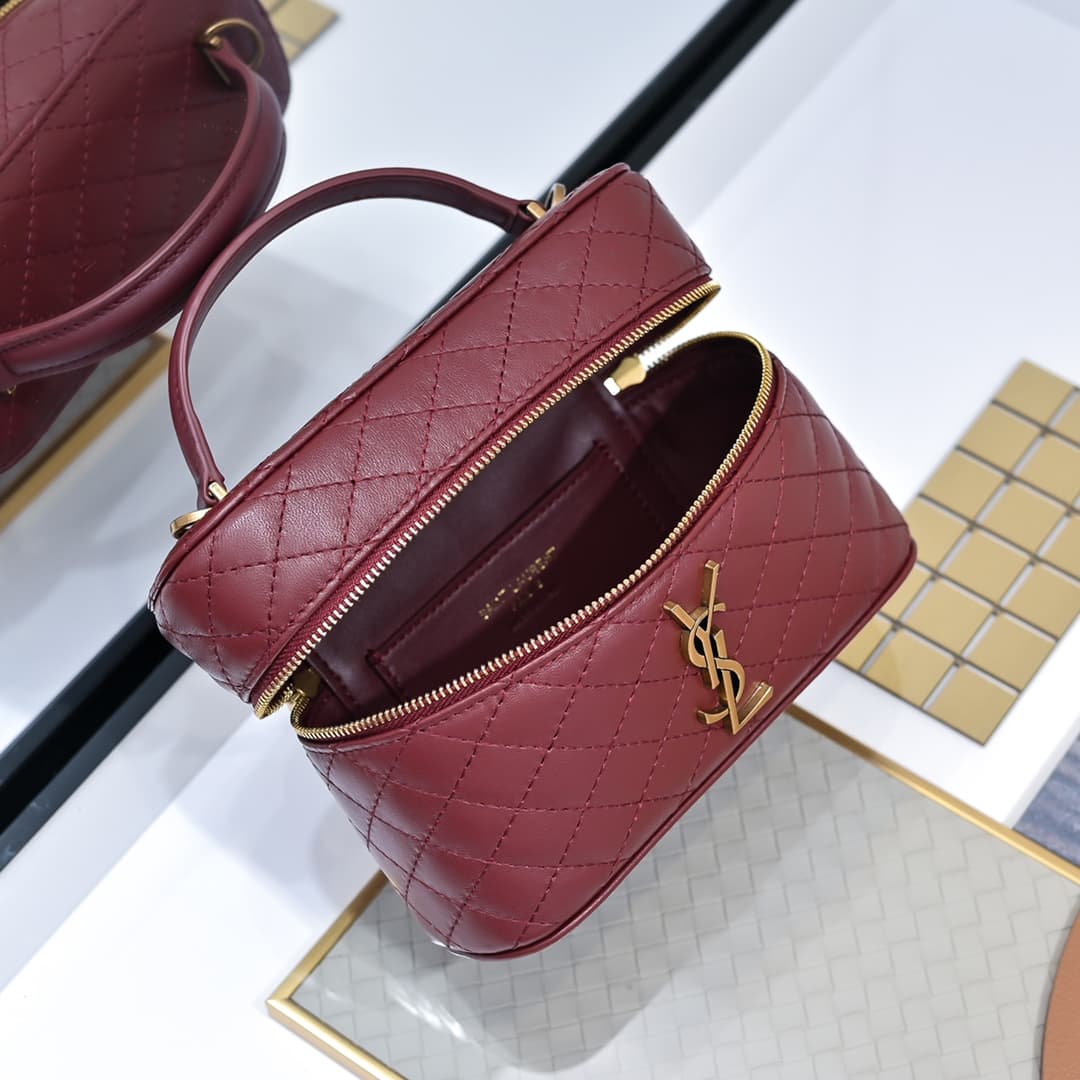 Saint Laurent Red Mini Wallet 766731
