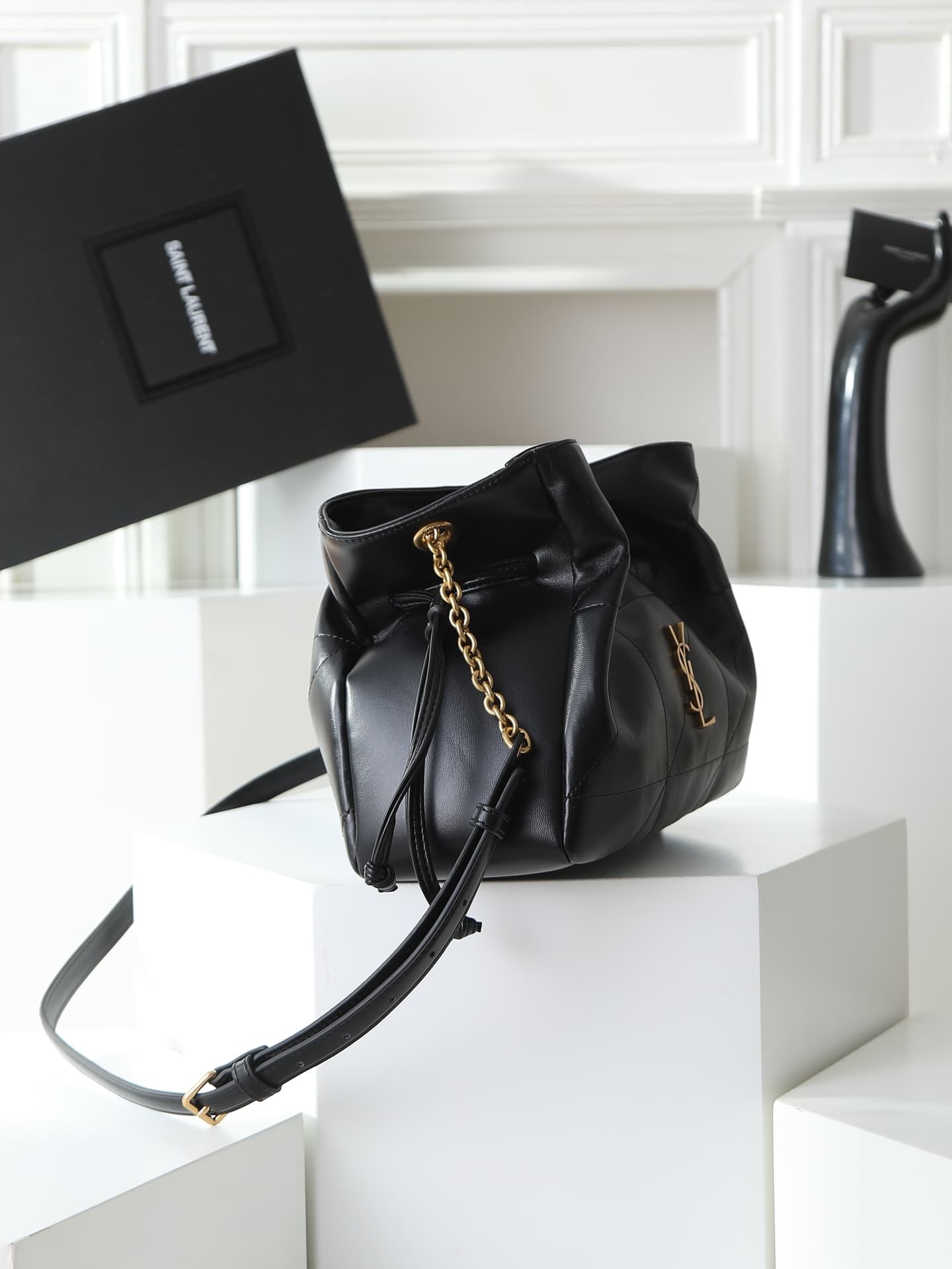 Saint Laurent Gold Small Crossbody Bag 2509