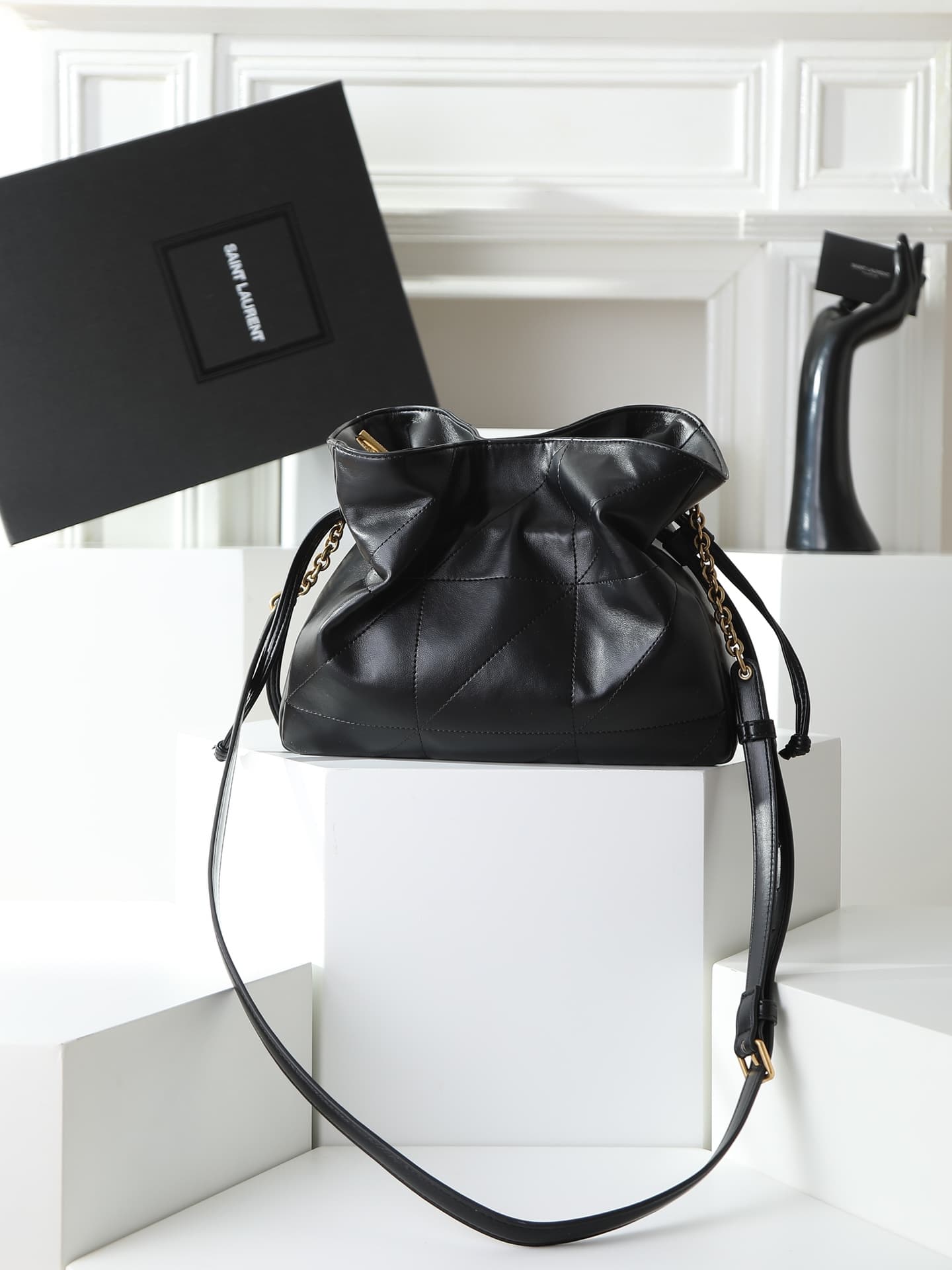 Saint Laurent Gold Small Crossbody Bag 2509