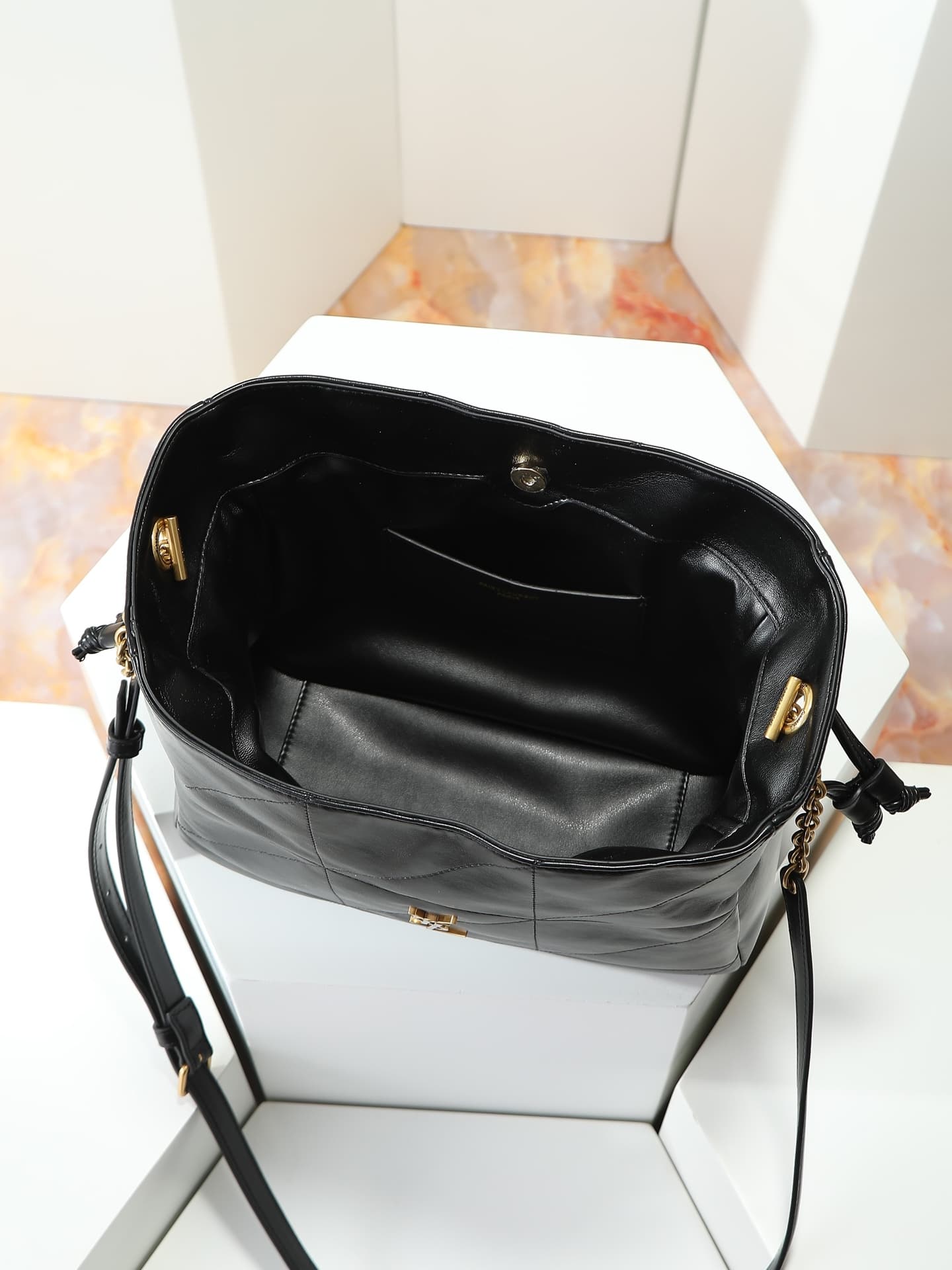 Saint Laurent Gold Small Crossbody Bag 2509
