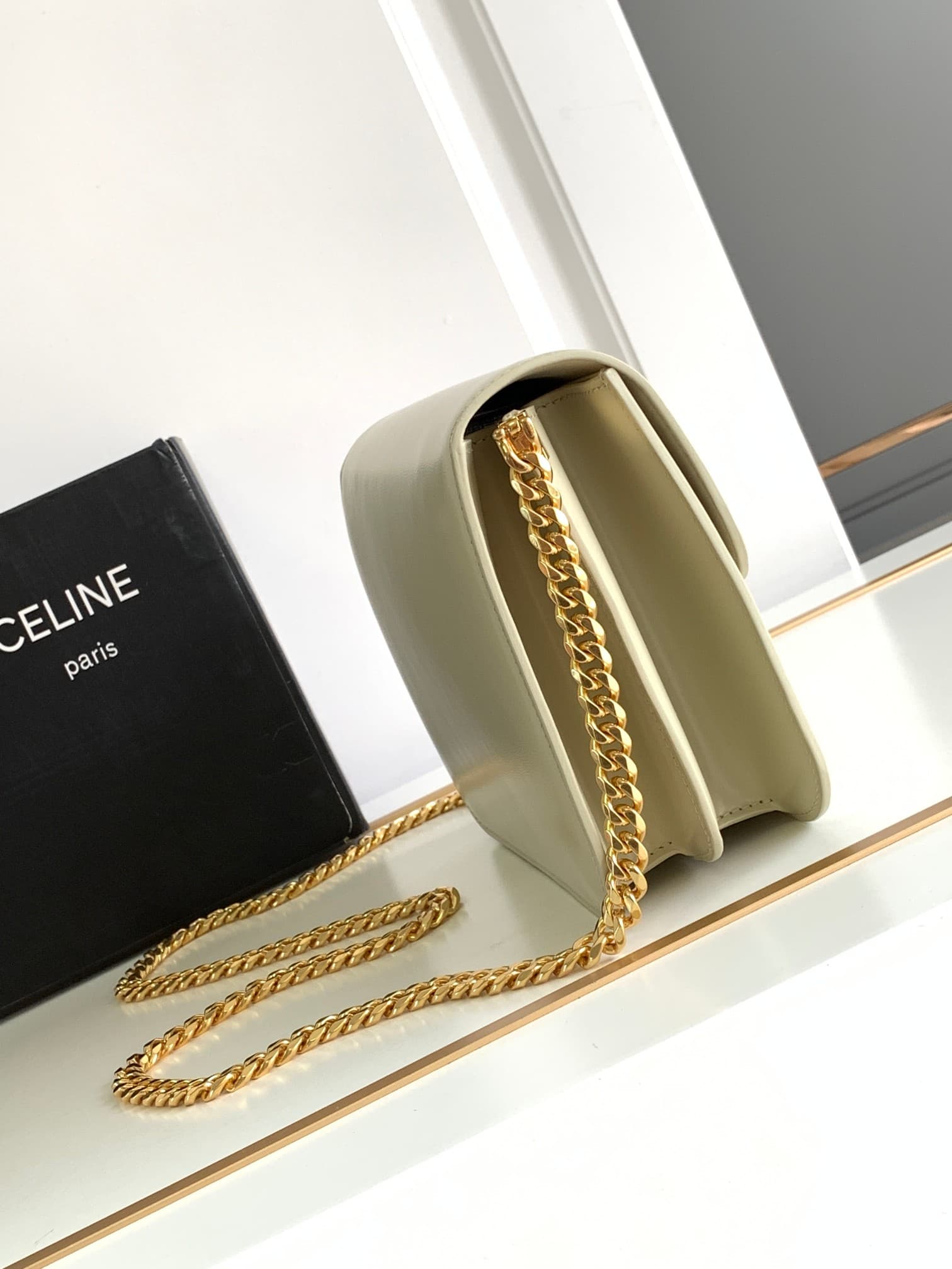 Celine Cream Crossbody Bag