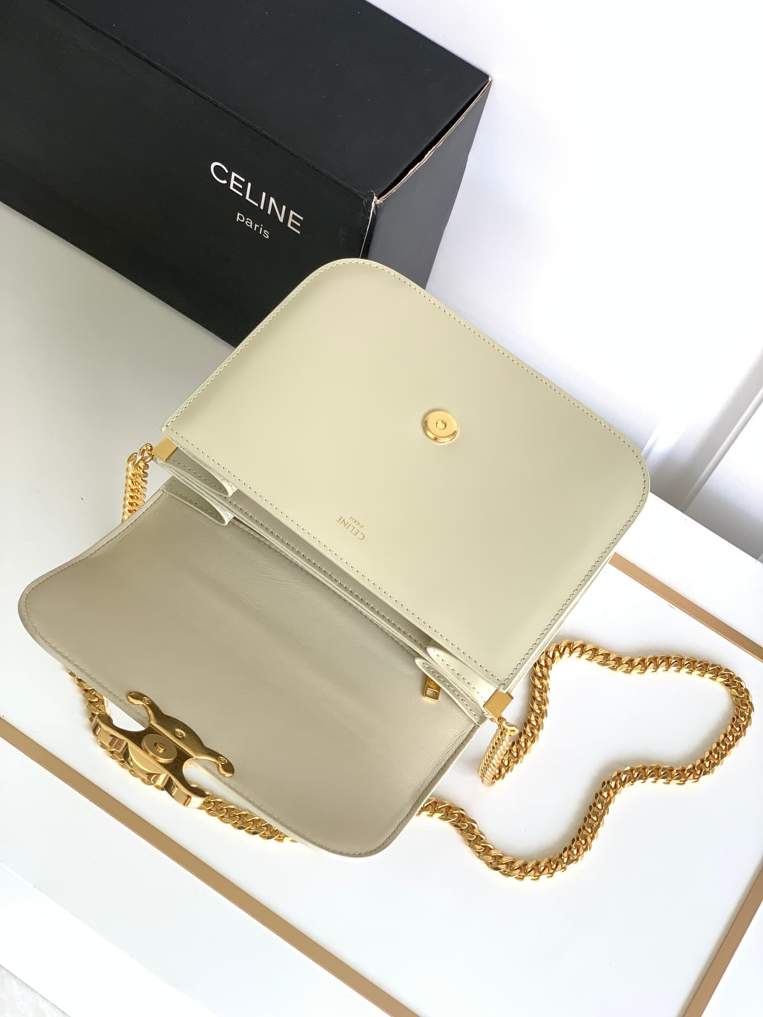 Celine Cream Crossbody Bag